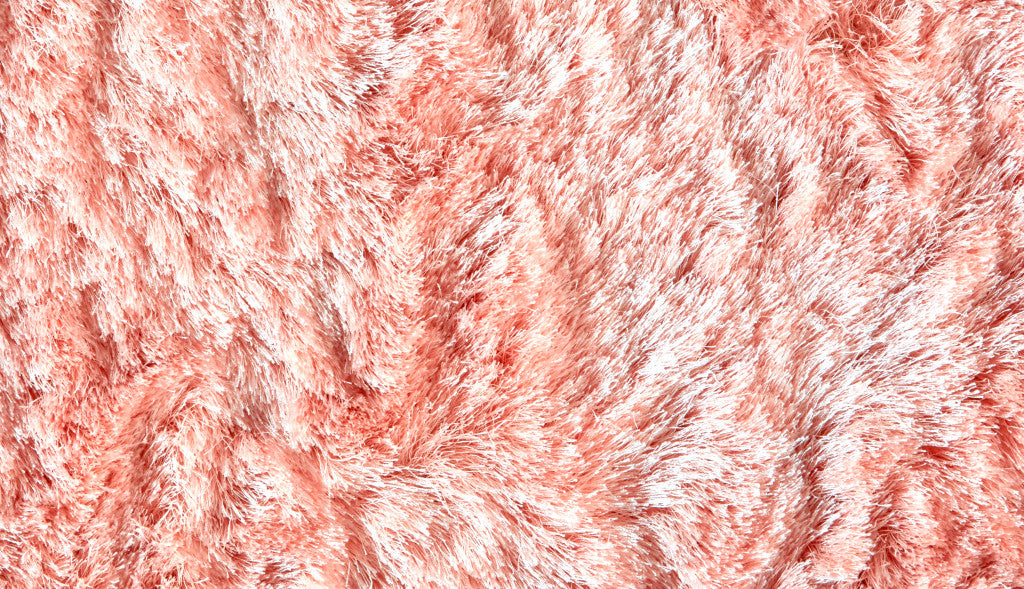 8 x 10 Pink Shag Tufted Handmade Rug