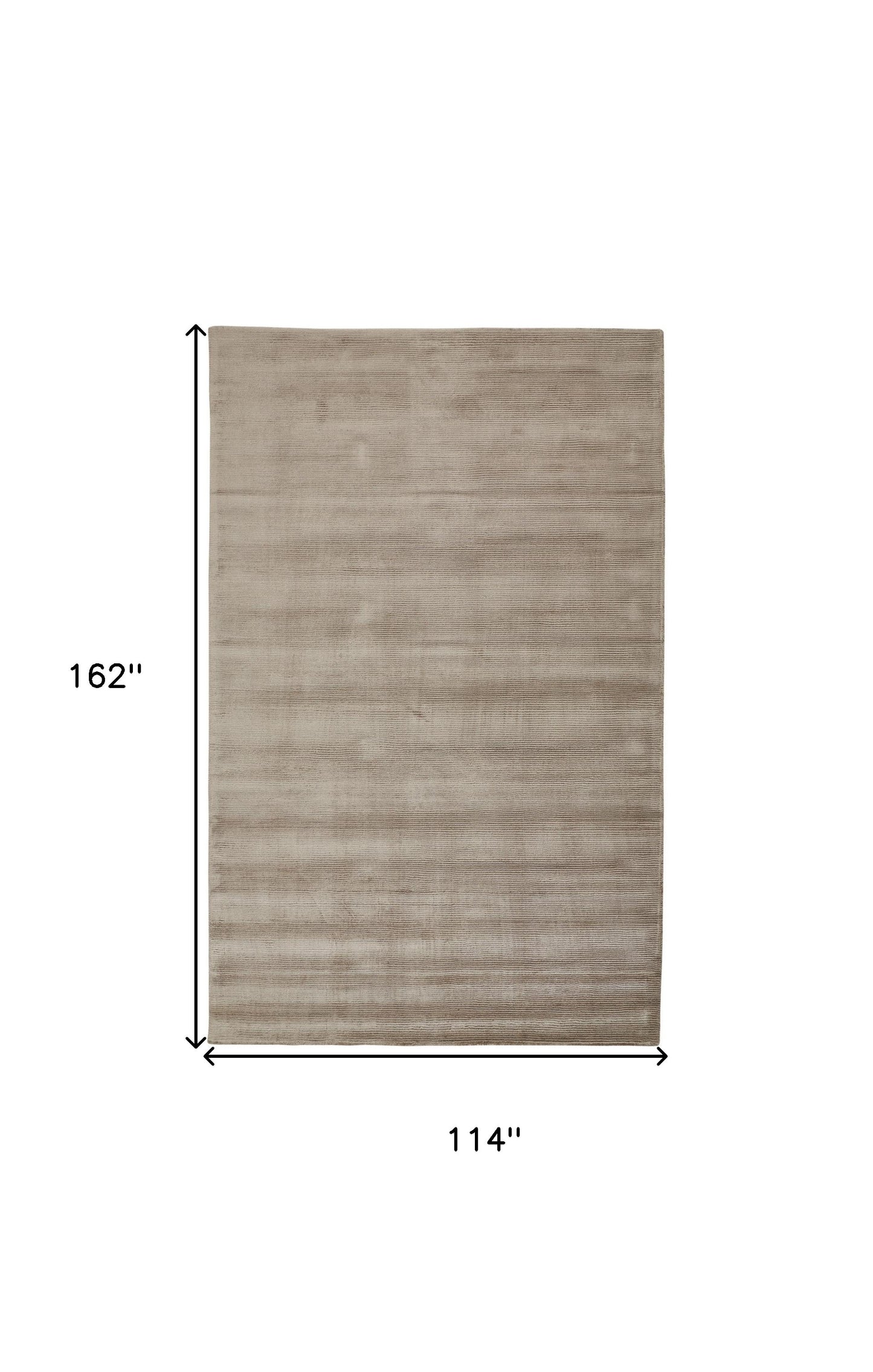 10 x 13 Tan Ivory & Taupe Hand Woven Rug