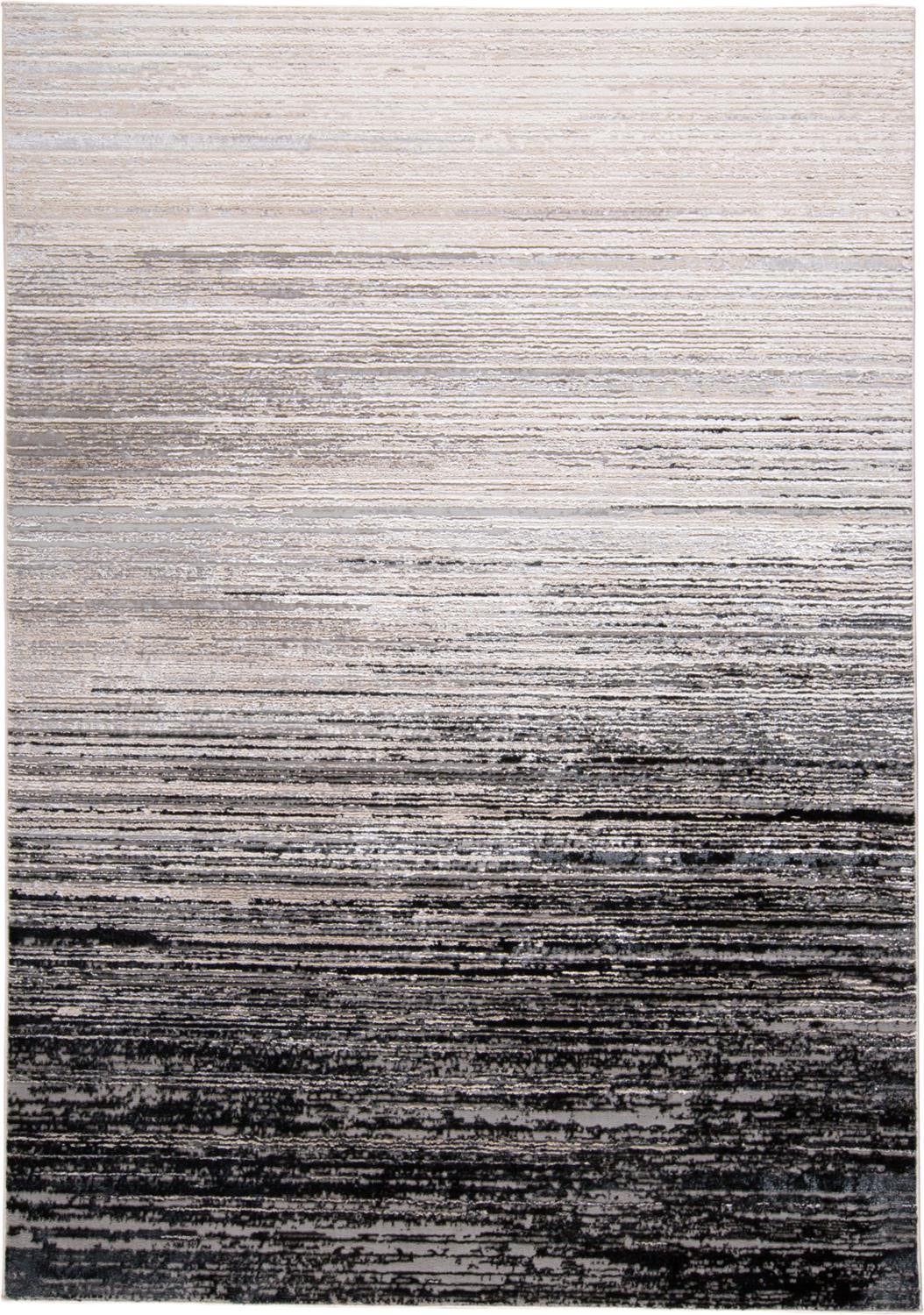 8 x 10 Black & Dark Gray Rug
