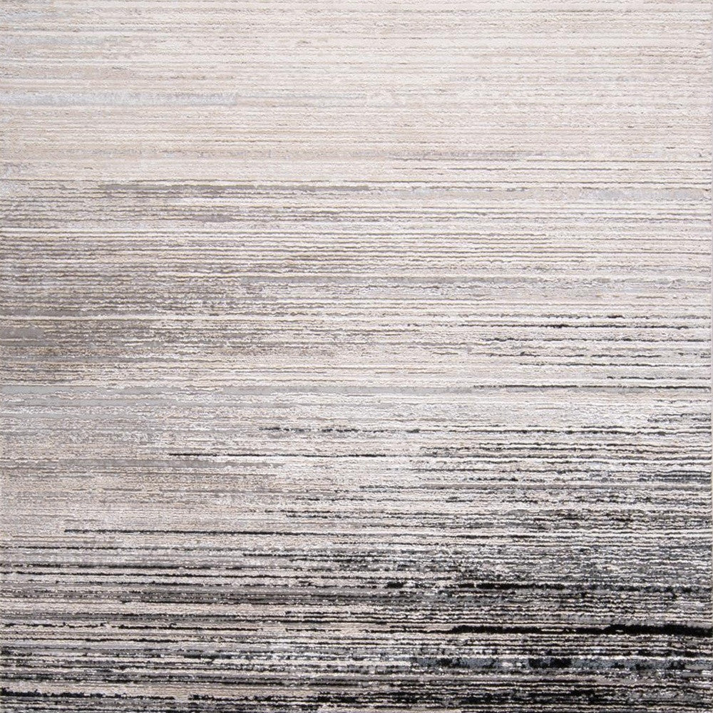 8 x 10 Black & Dark Gray Rug