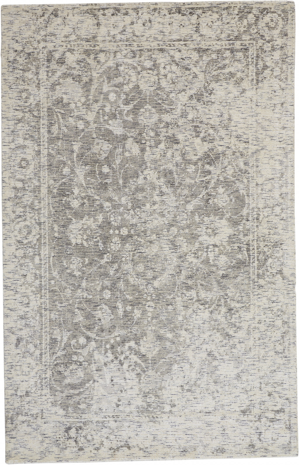 10 x 13 Ivory & Gray Hand Woven Rug