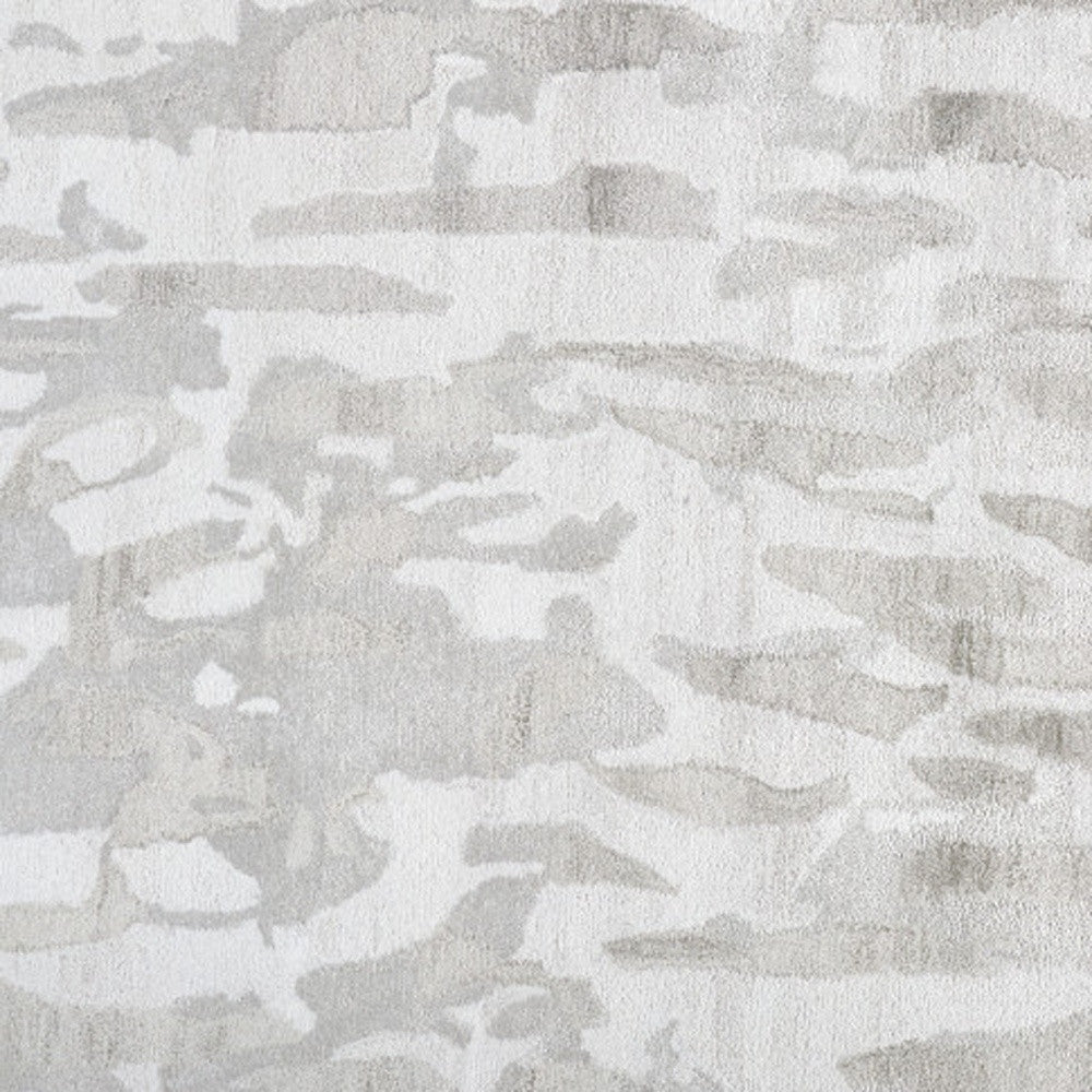 8 x 10 Gray Taupe & Silver Tufted Handmade Rug