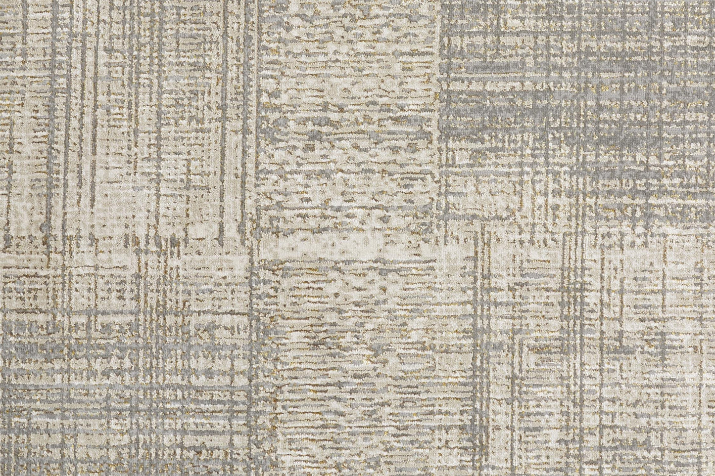 10 x 13 Gray & Ivory Stain Resistant Rug