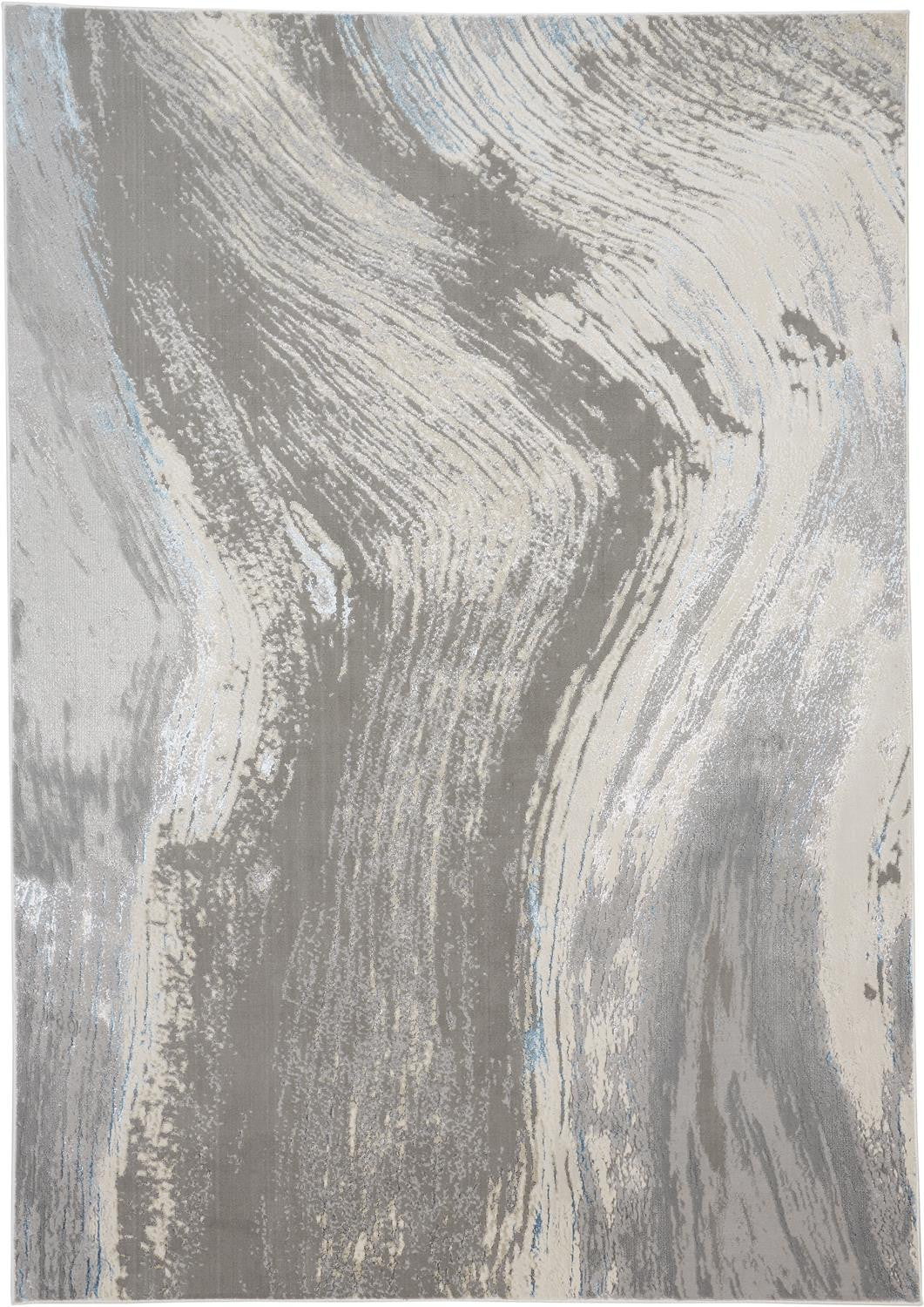 10 x 13 Blue & Gray Power Loom Rug