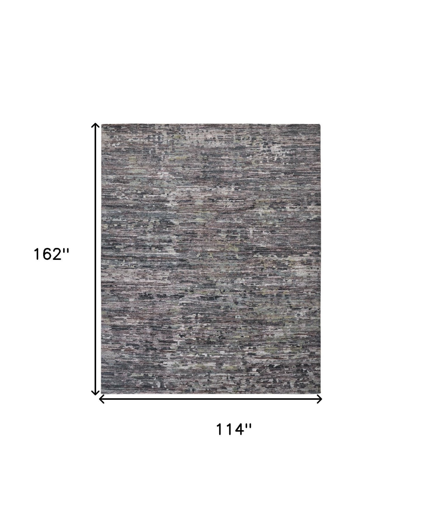 10 x 13 Blue & Gray Wool Hand Knotted Rug