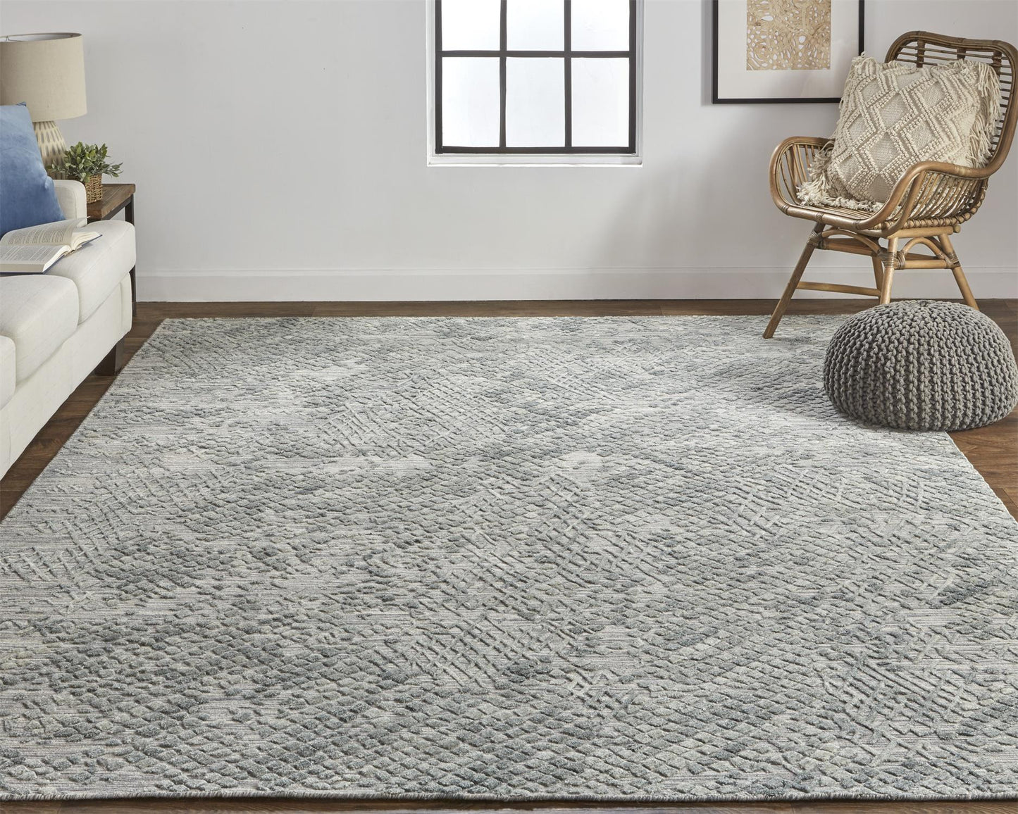 12 x 15 Gray Hand Woven Rug