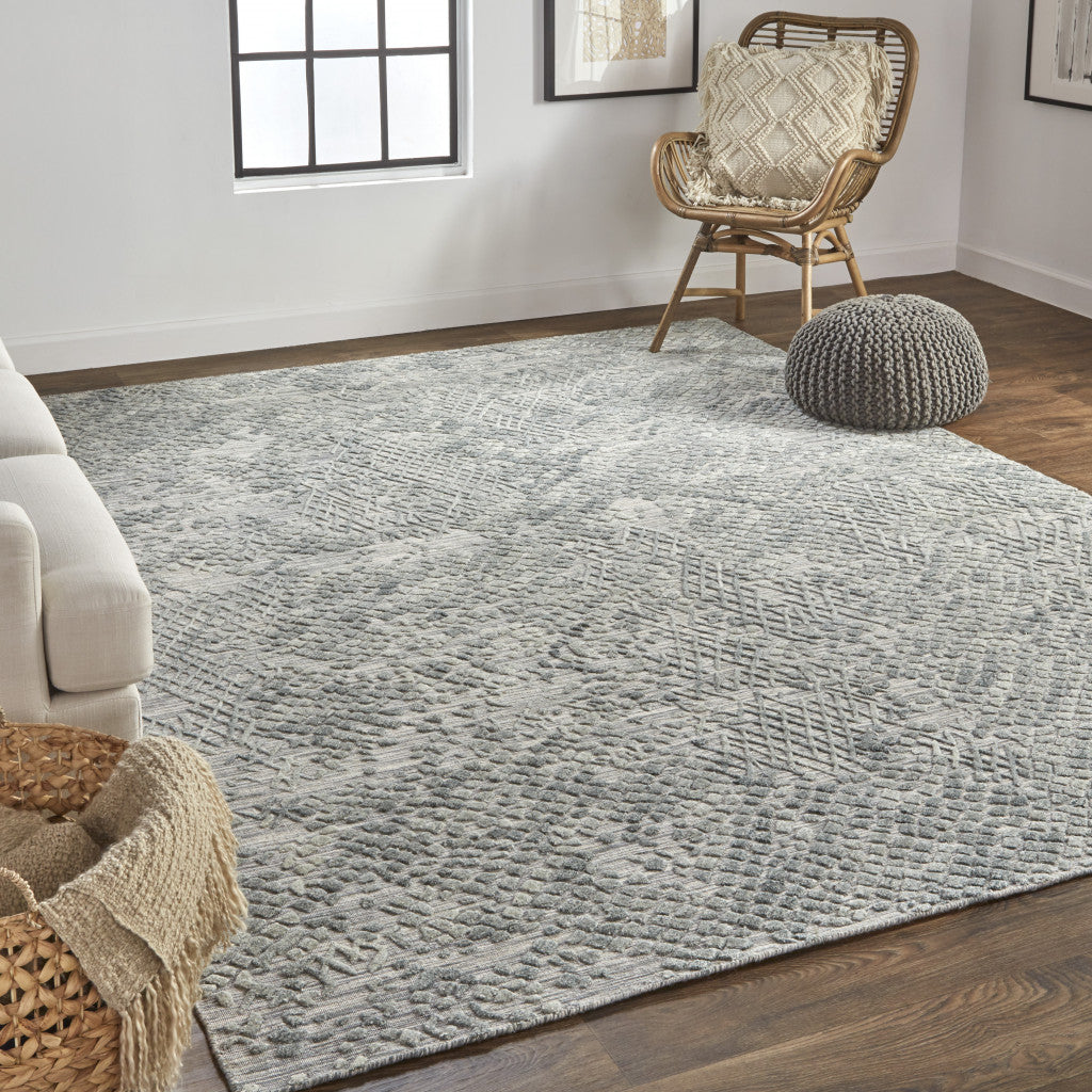 12 x 15 Gray Hand Woven Rug