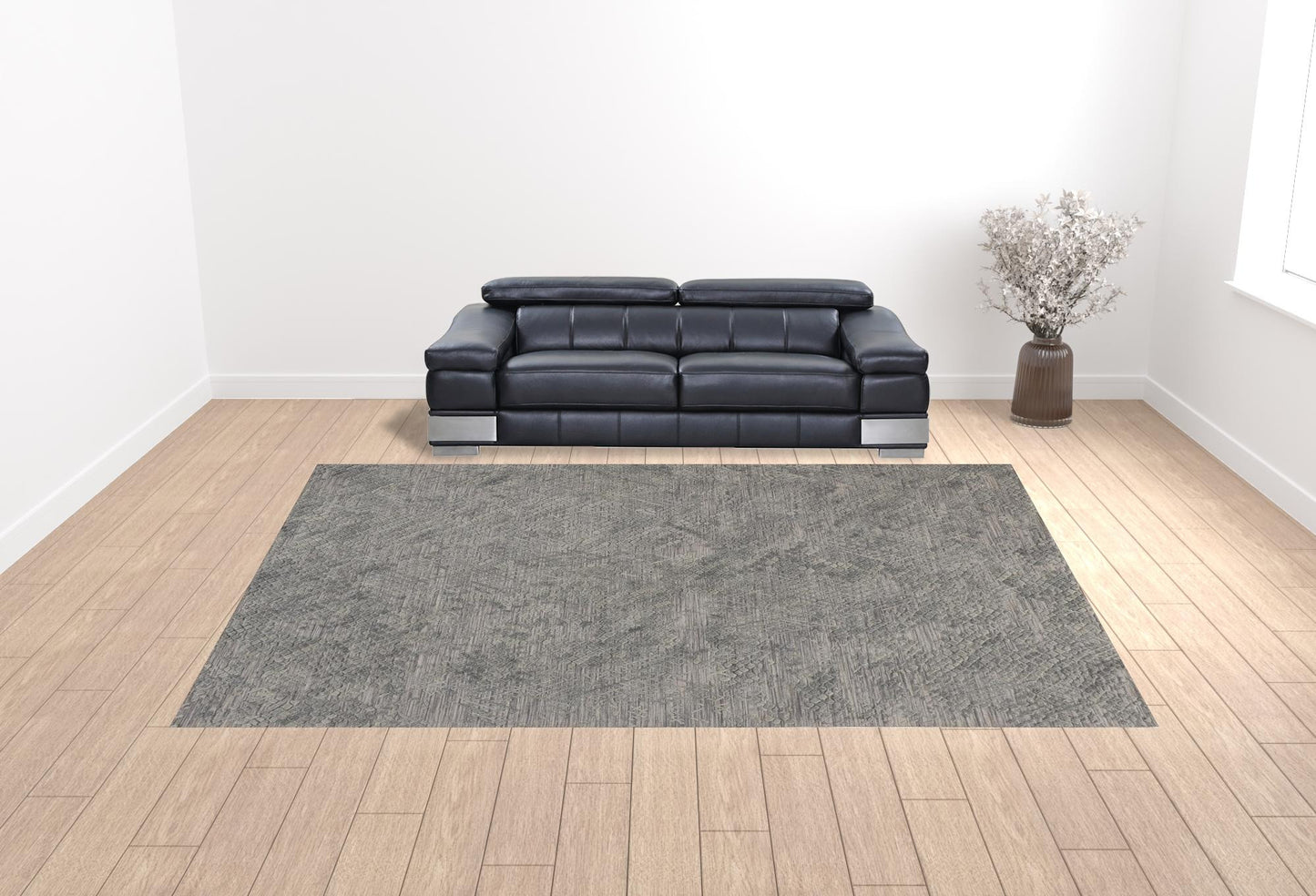 12 x 15 Gray Hand Woven Rug