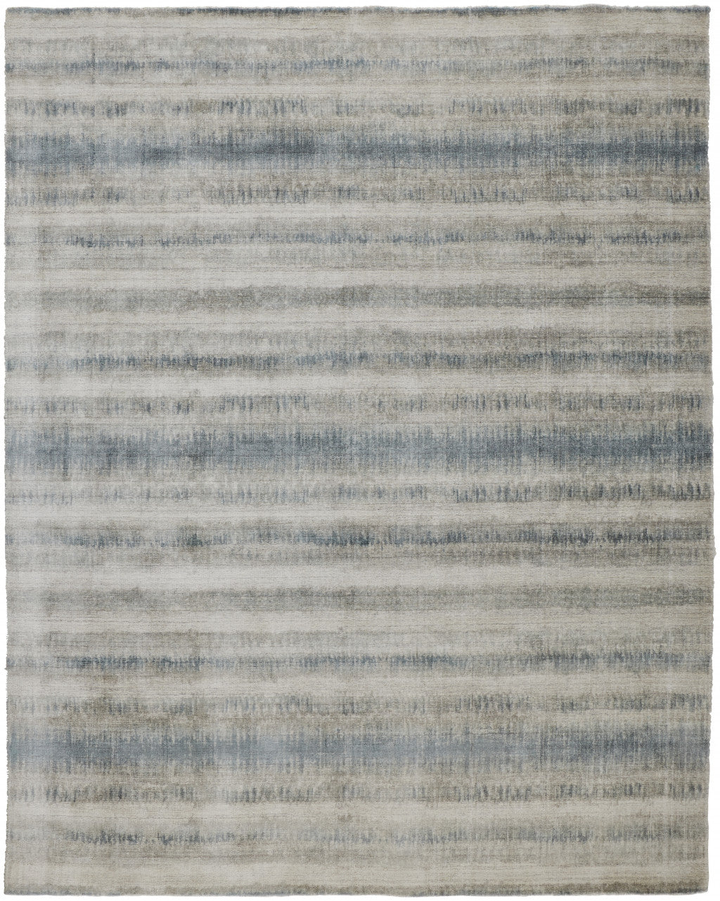 9 x 12 Gray Blue & Green Hand Woven Rug