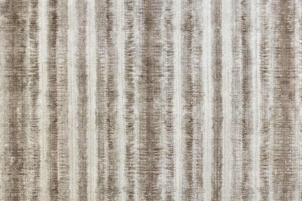 9 x 12 Tan Ivory & Brown Hand Woven Rug