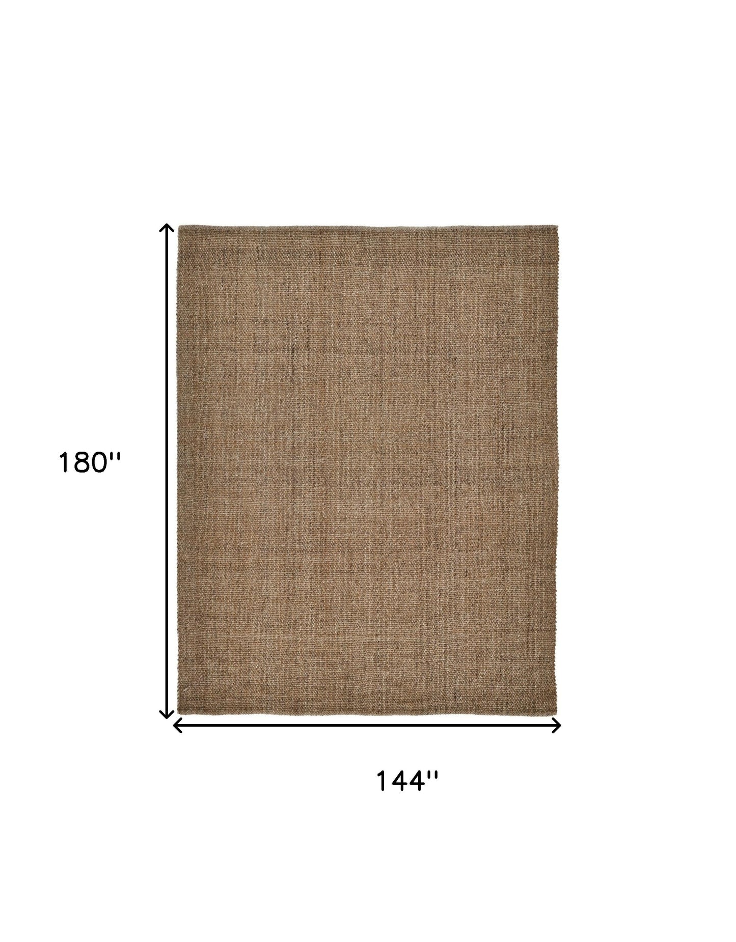 12 x 15 Brown Hand Woven Rug