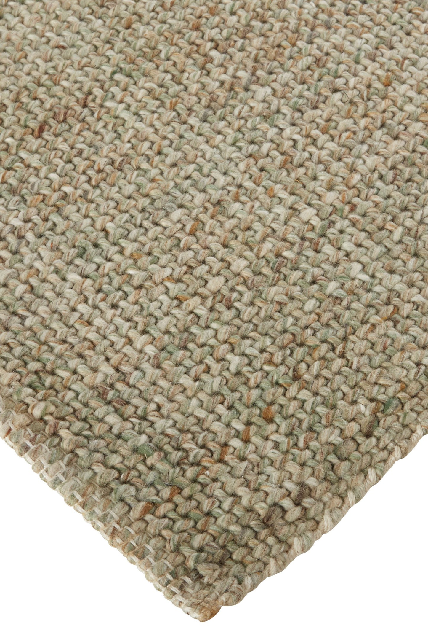9 x 12 Green Hand Woven Rug