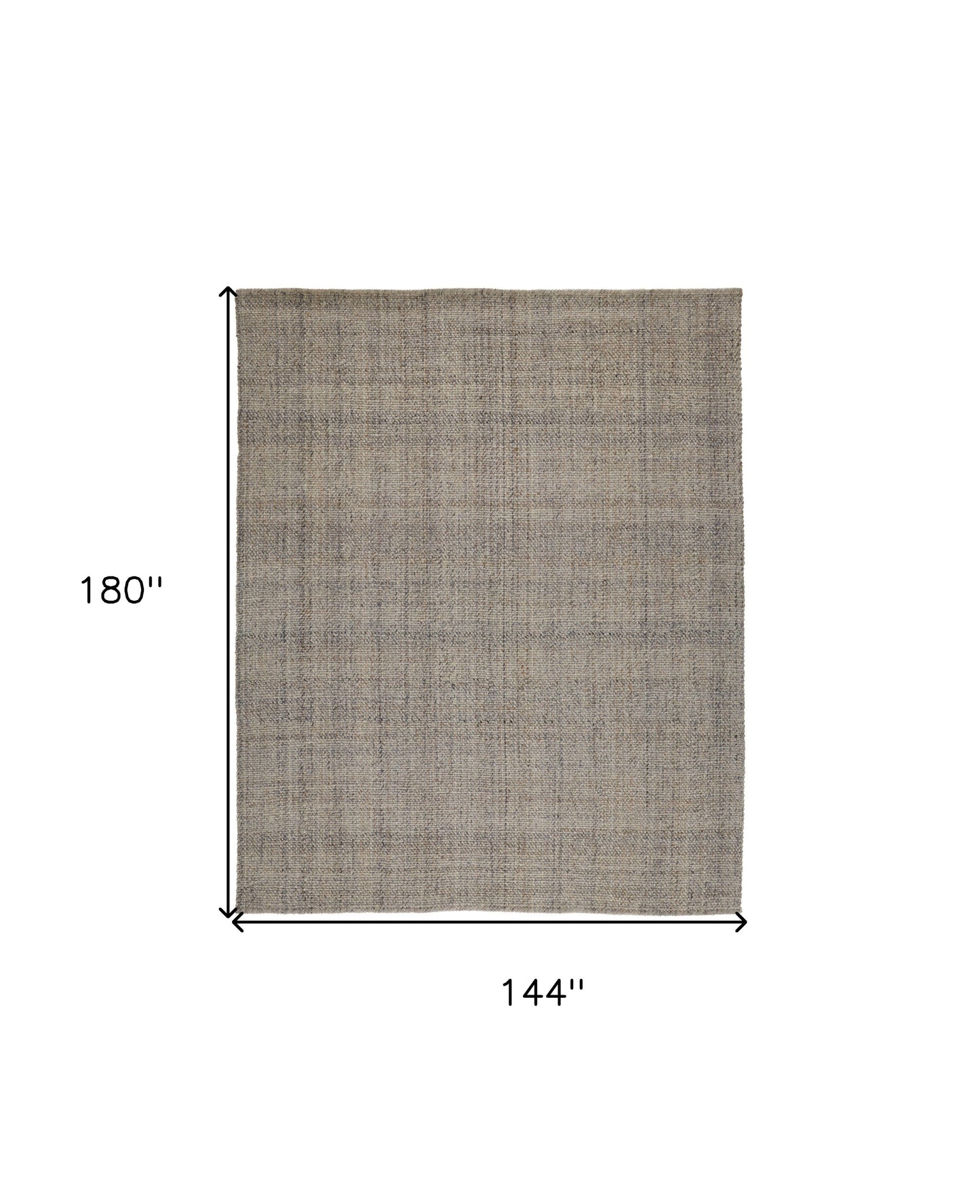 12 x 15 Beige & Gray Hand Woven Rug