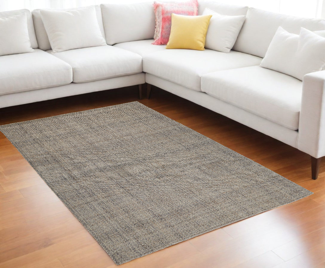 12 x 15 Beige & Gray Hand Woven Rug