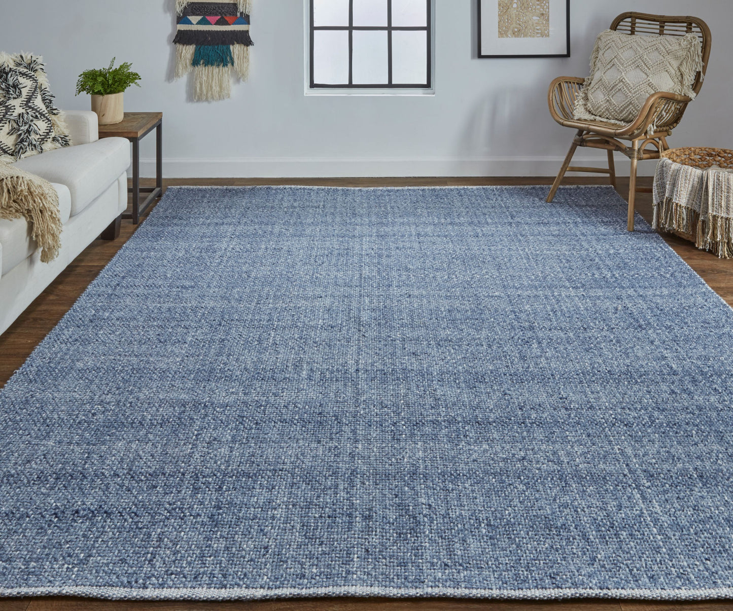 8 x 10 Blue Hand Woven Rug