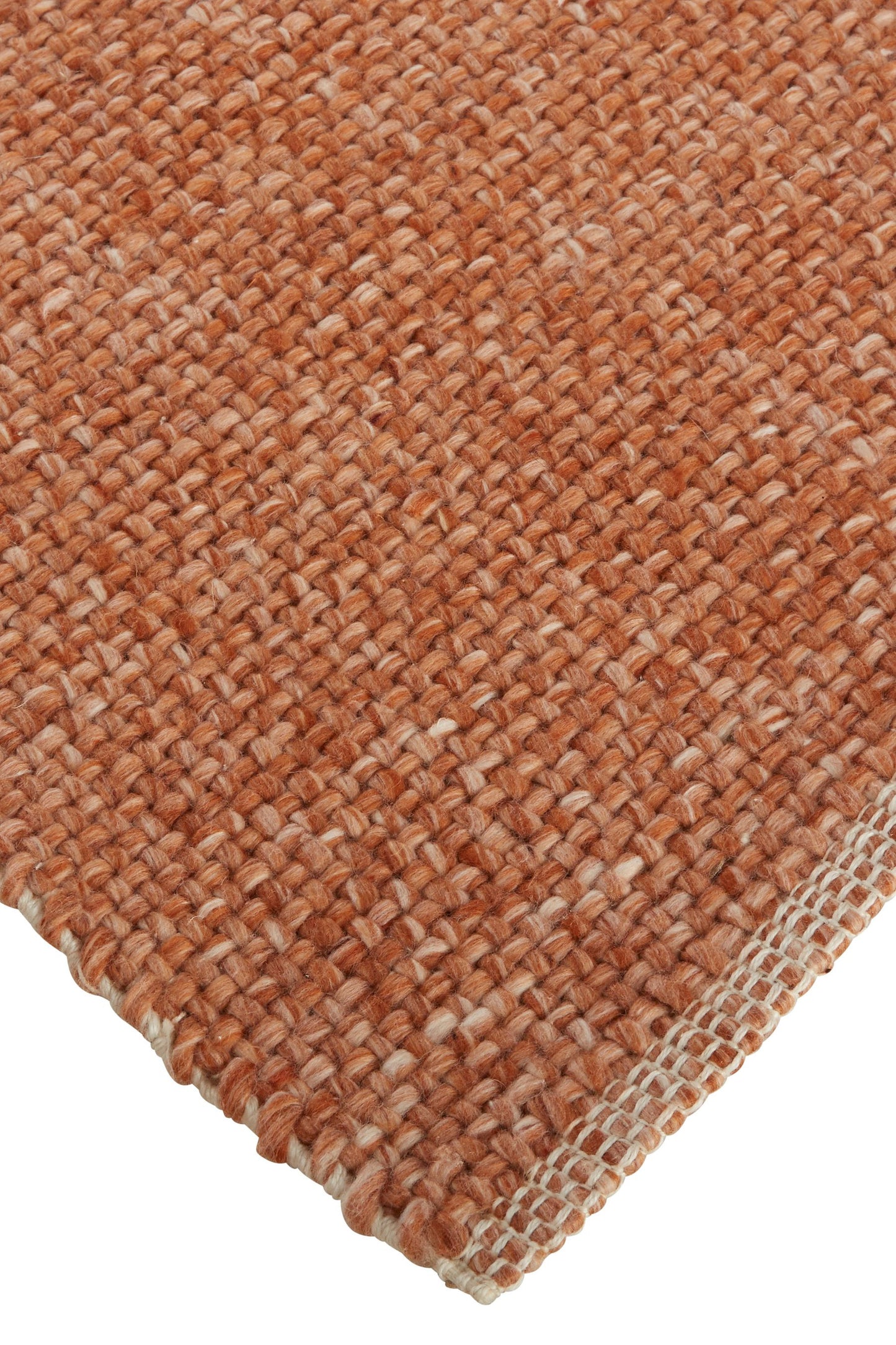 8 x 10 Orange Hand Woven Rug