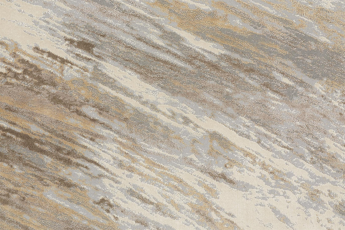 9 x 12 Ivory Tan & Brown Rug