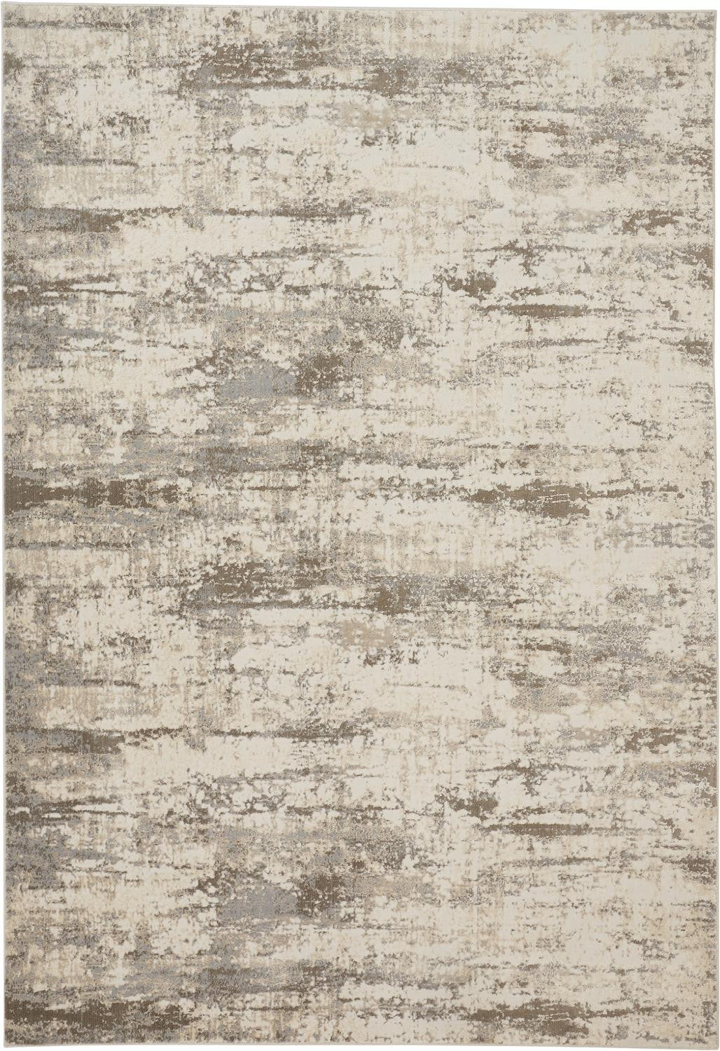 9 x 12 Ivory & Brown Rug