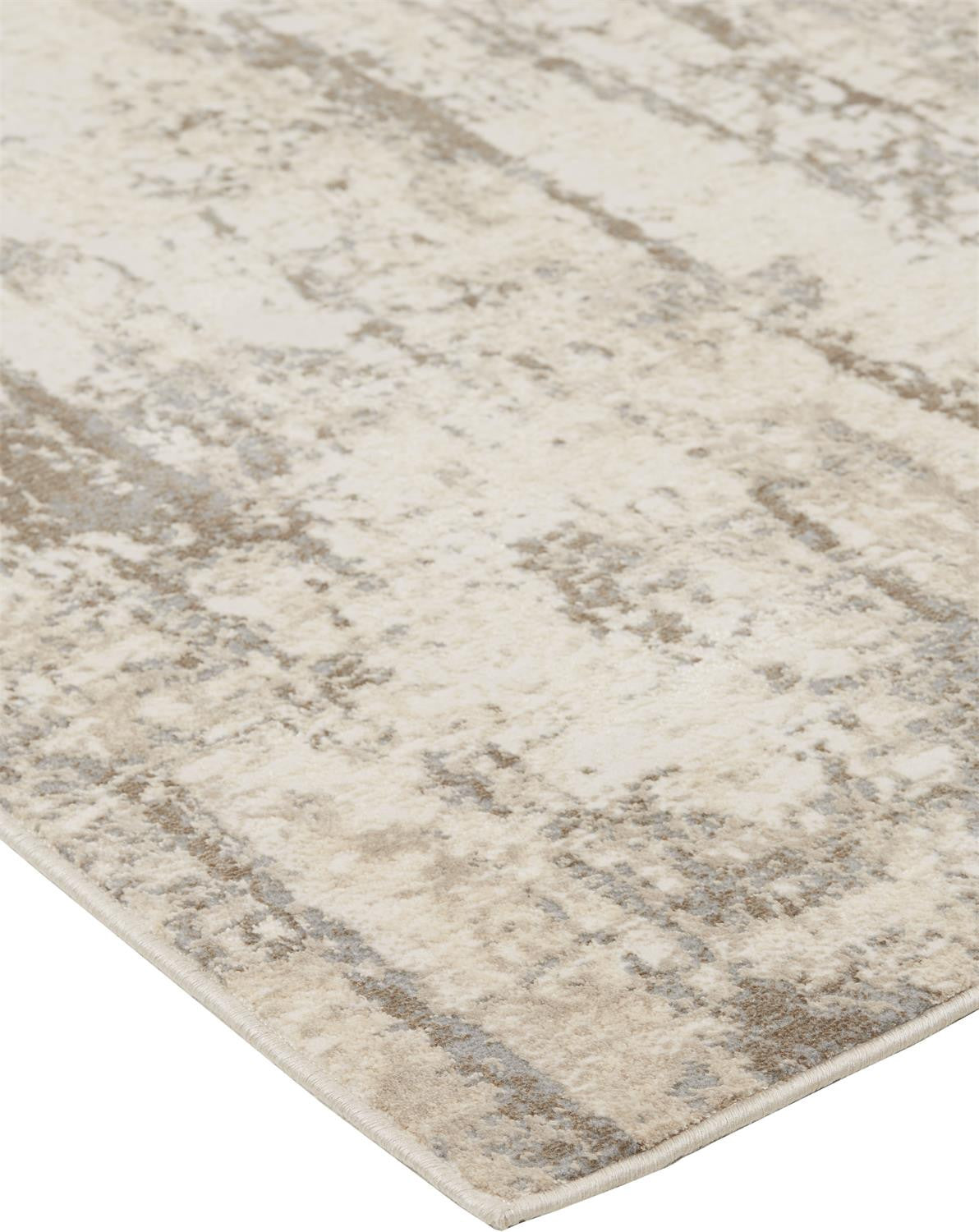 9 x 12 Ivory & Brown Rug
