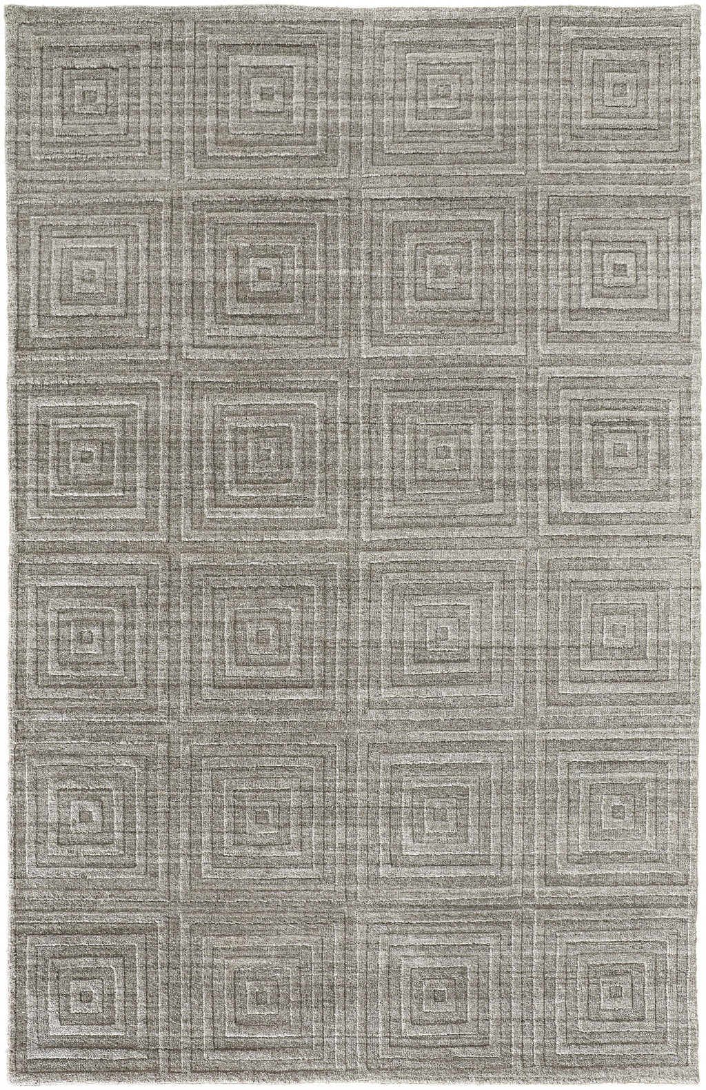 9 x 12 Gray & Silver Striped Hand Woven Rug
