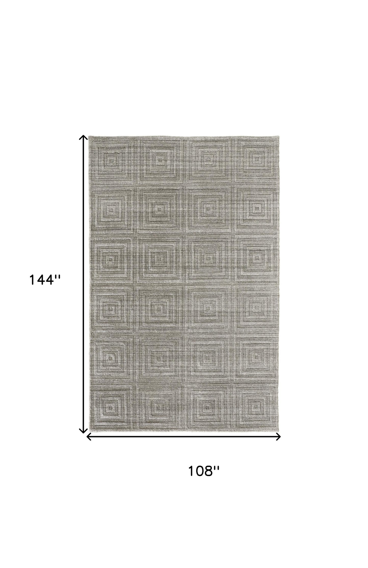 9 x 12 Gray & Silver Striped Hand Woven Rug