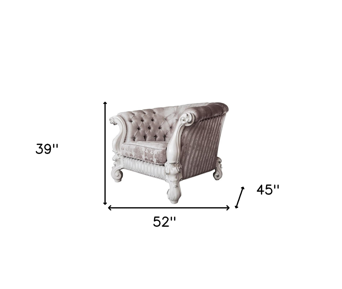 Ivory & Bone Chesterfield Chair