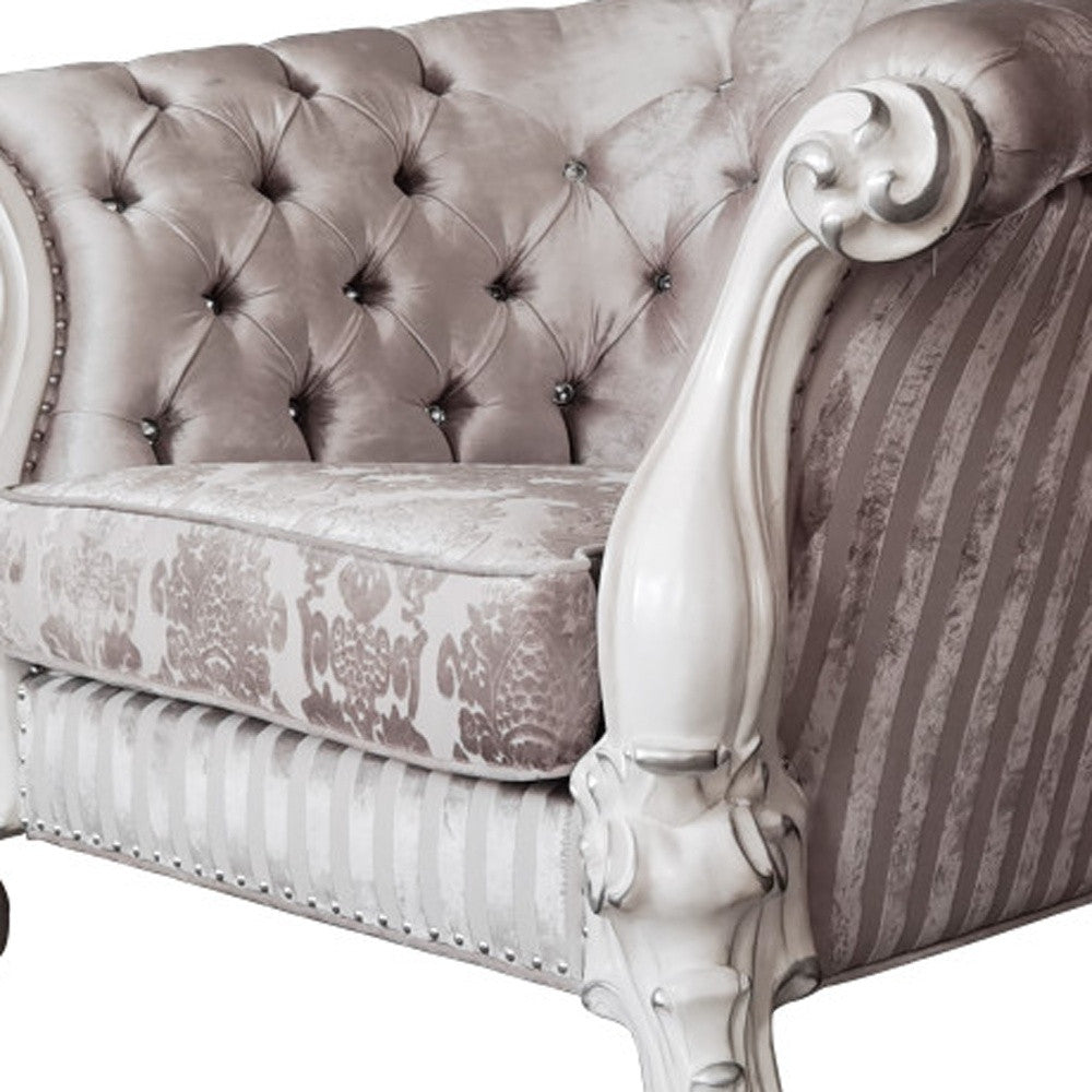 Ivory & Bone Chesterfield Chair