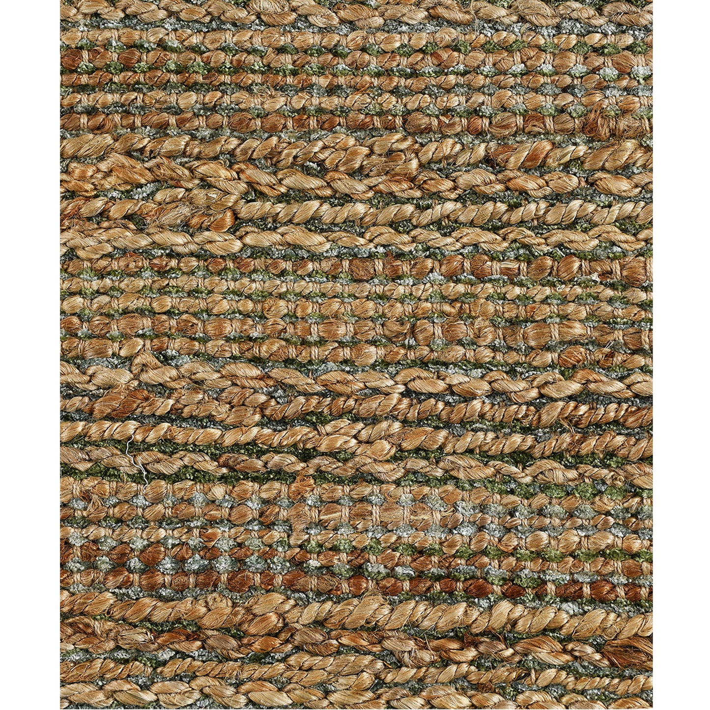 8 x 10 Green Hand Woven Non Skid Rug