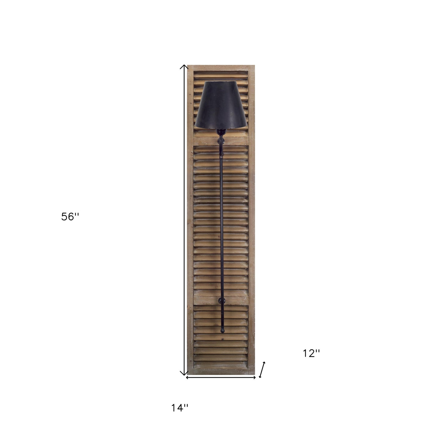 Shaded Wood Ceiling Light