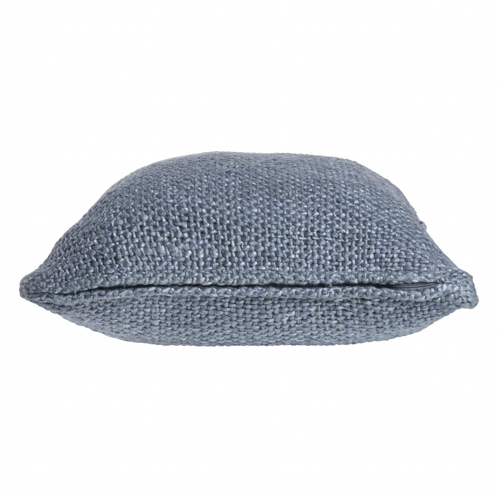 Frost Blue 100% Cotton Pillow