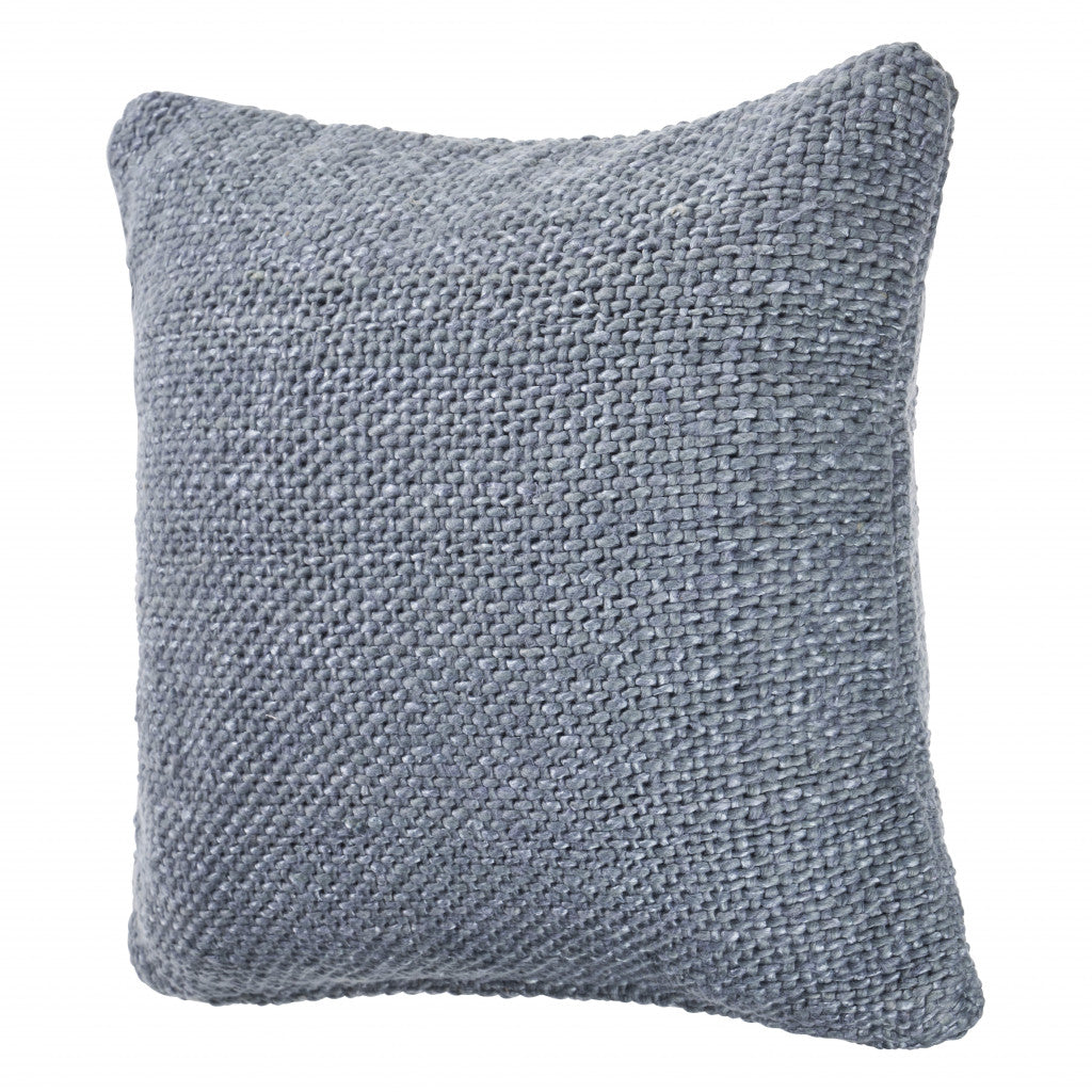 Frost Blue 100% Cotton Pillow