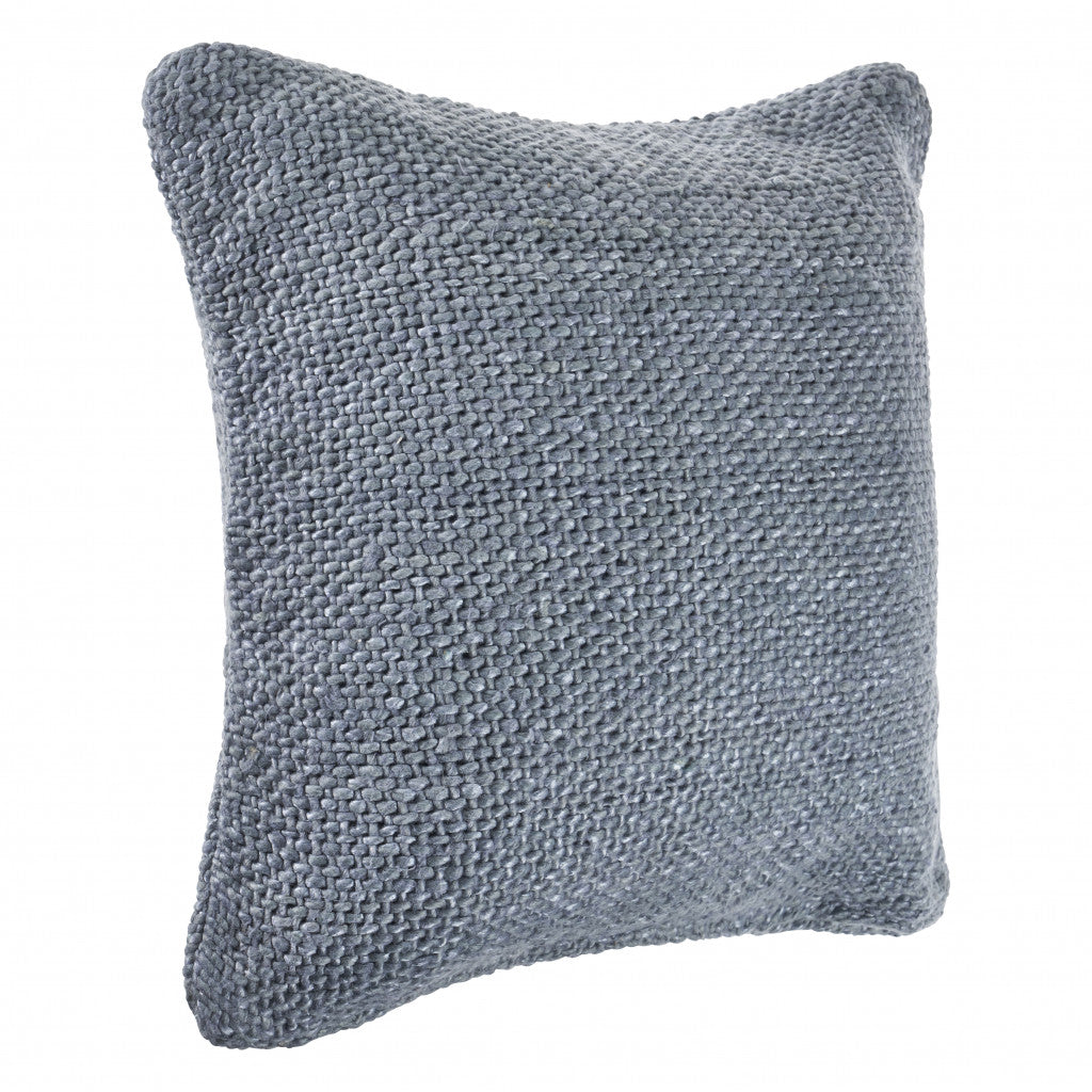Frost Blue 100% Cotton Pillow