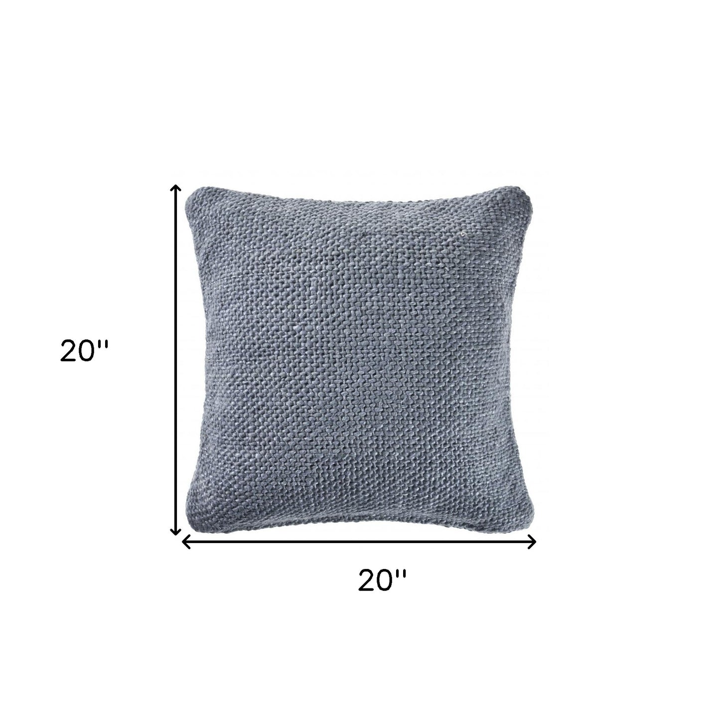 Frost Blue 100% Cotton Pillow
