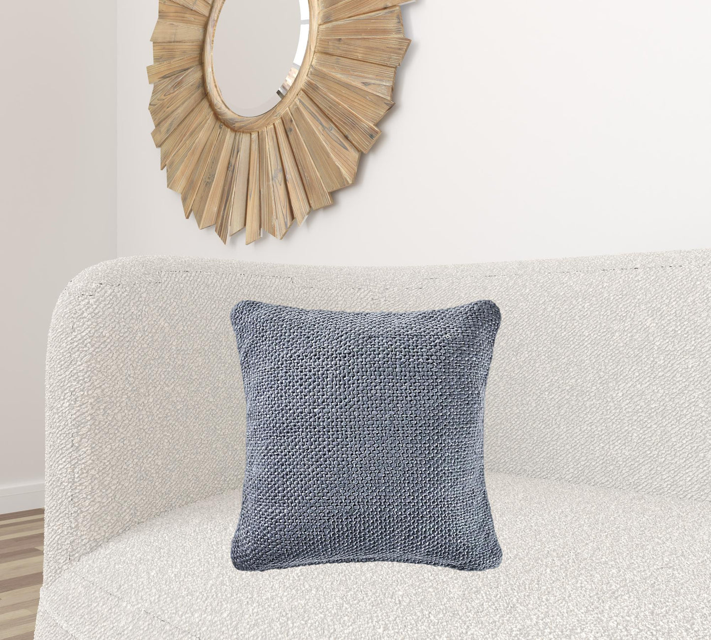 Frost Blue 100% Cotton Pillow