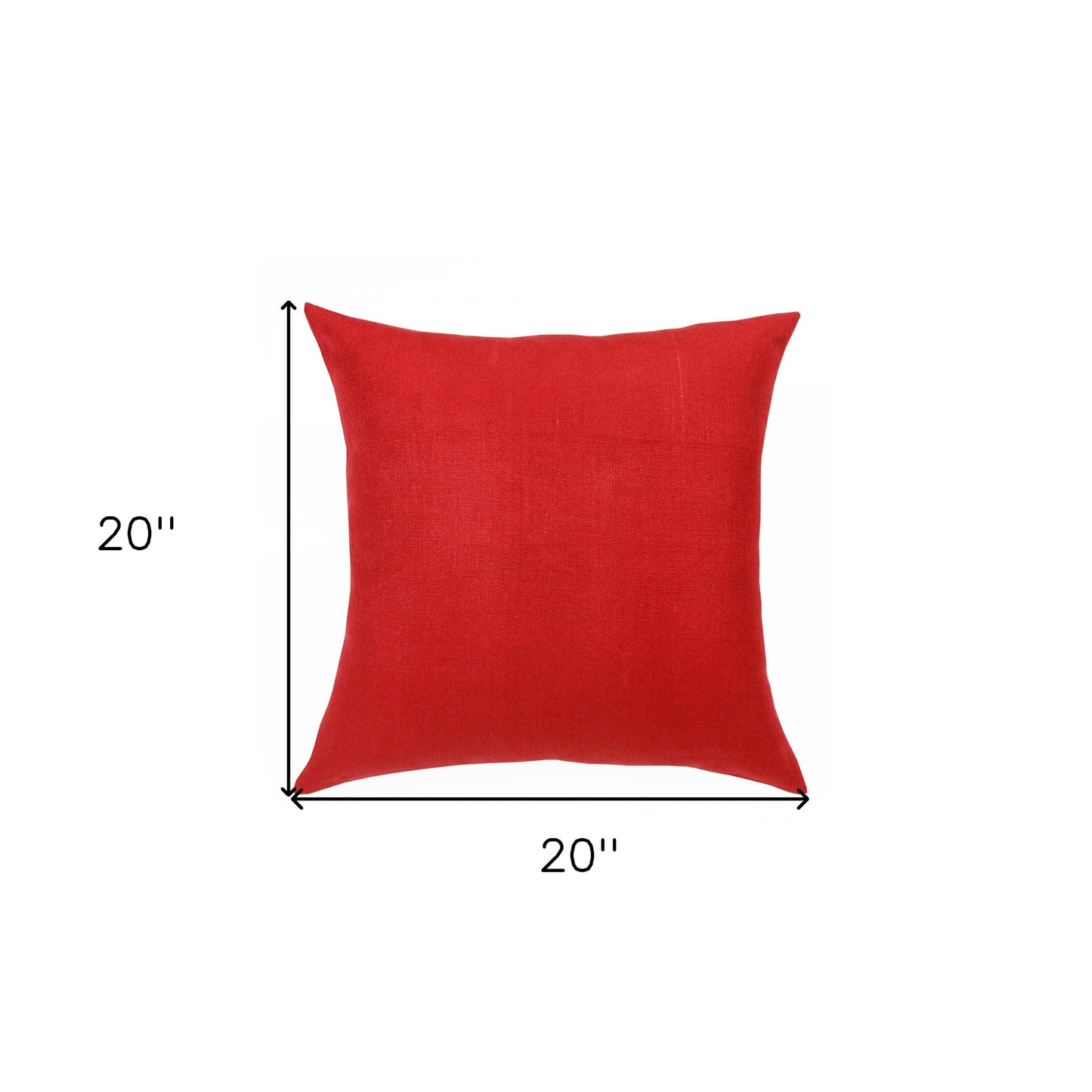 Red Linen Pillow