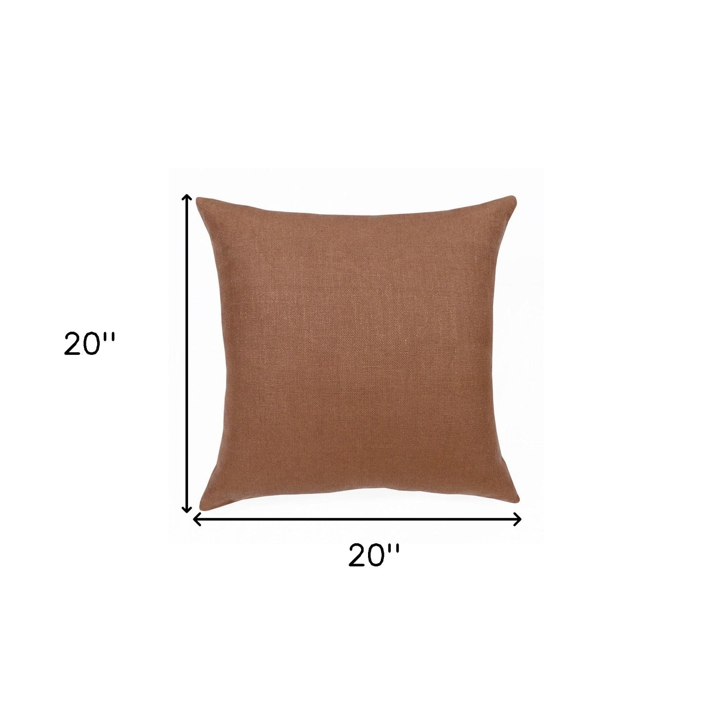 Brown Linen Pillow