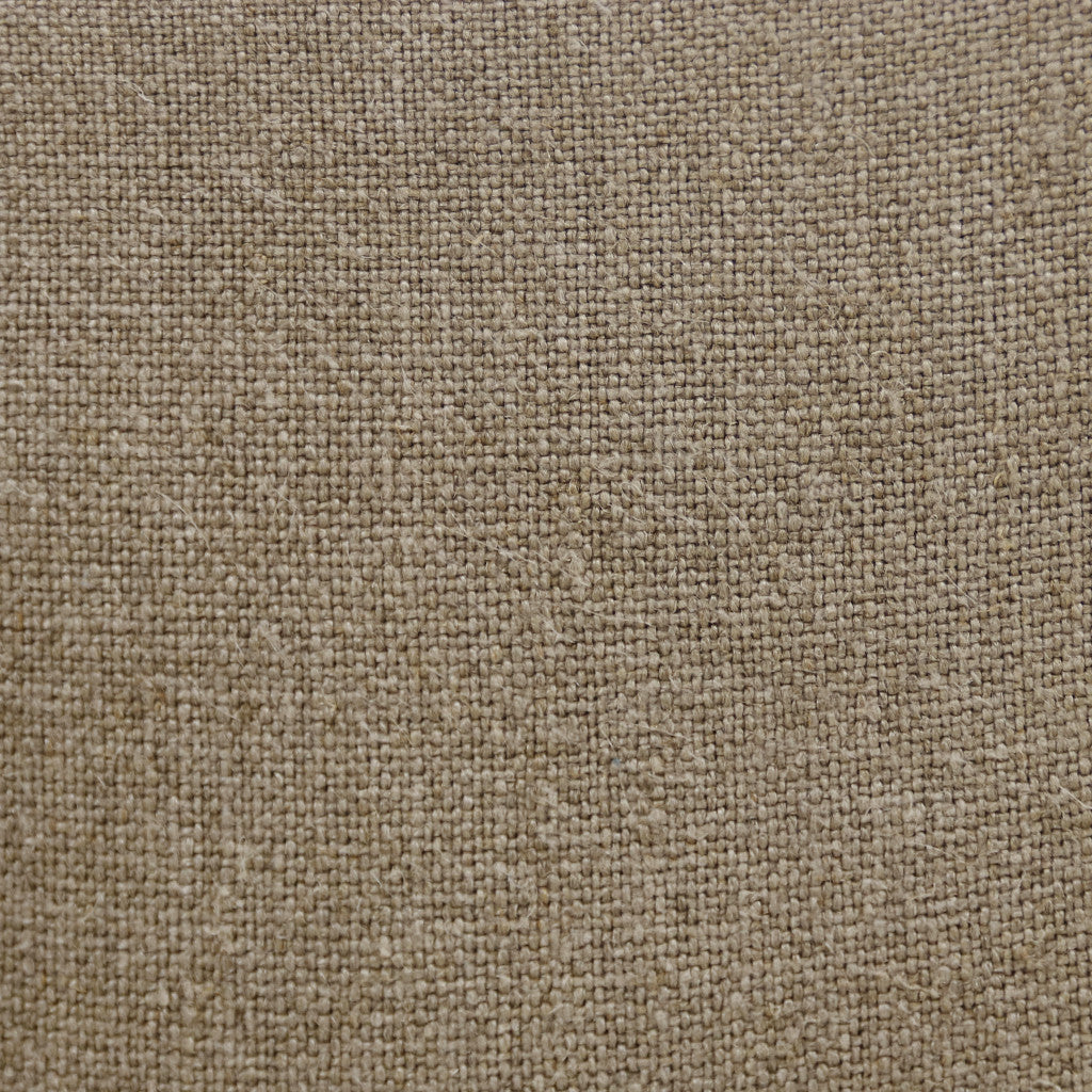 Tan & Ivory Linen Pillow