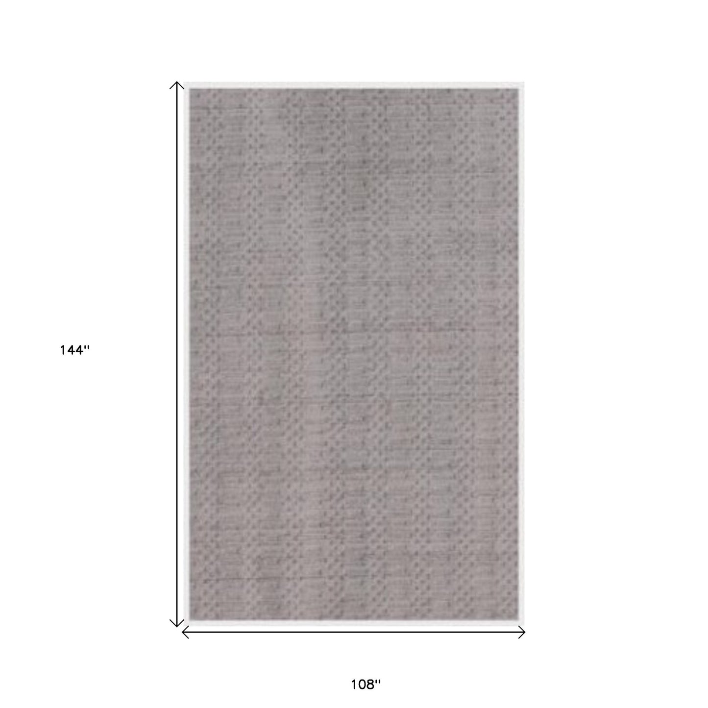 9 x 12 Charcoal & Dark Grey Hand Loomed Rug