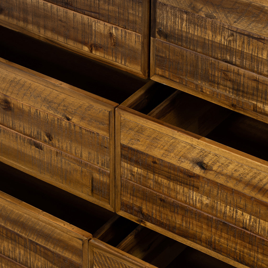 Cherry Oak Wood Poly Resin Dresserserver