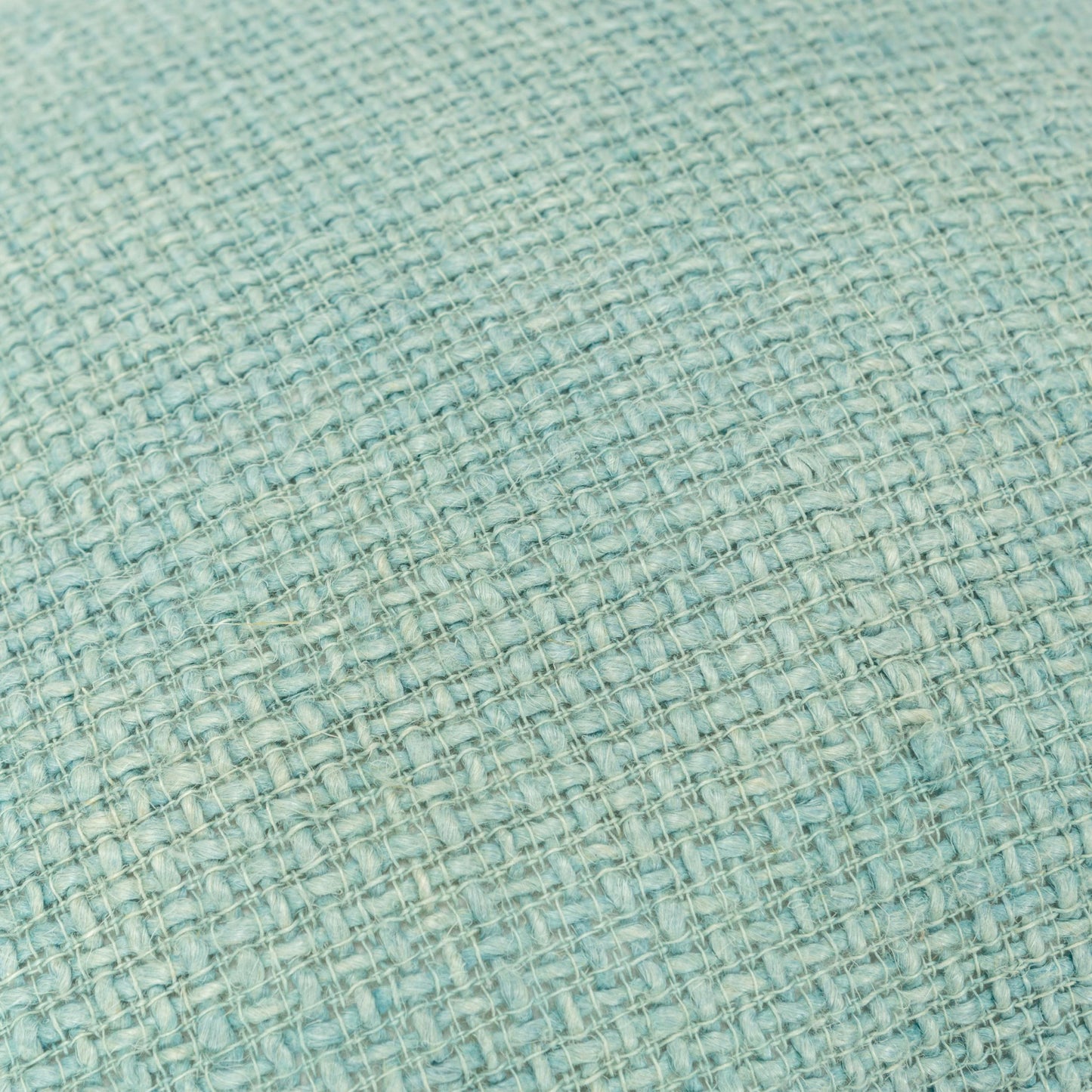 Mint Green Weave Cotton Blend Pillow