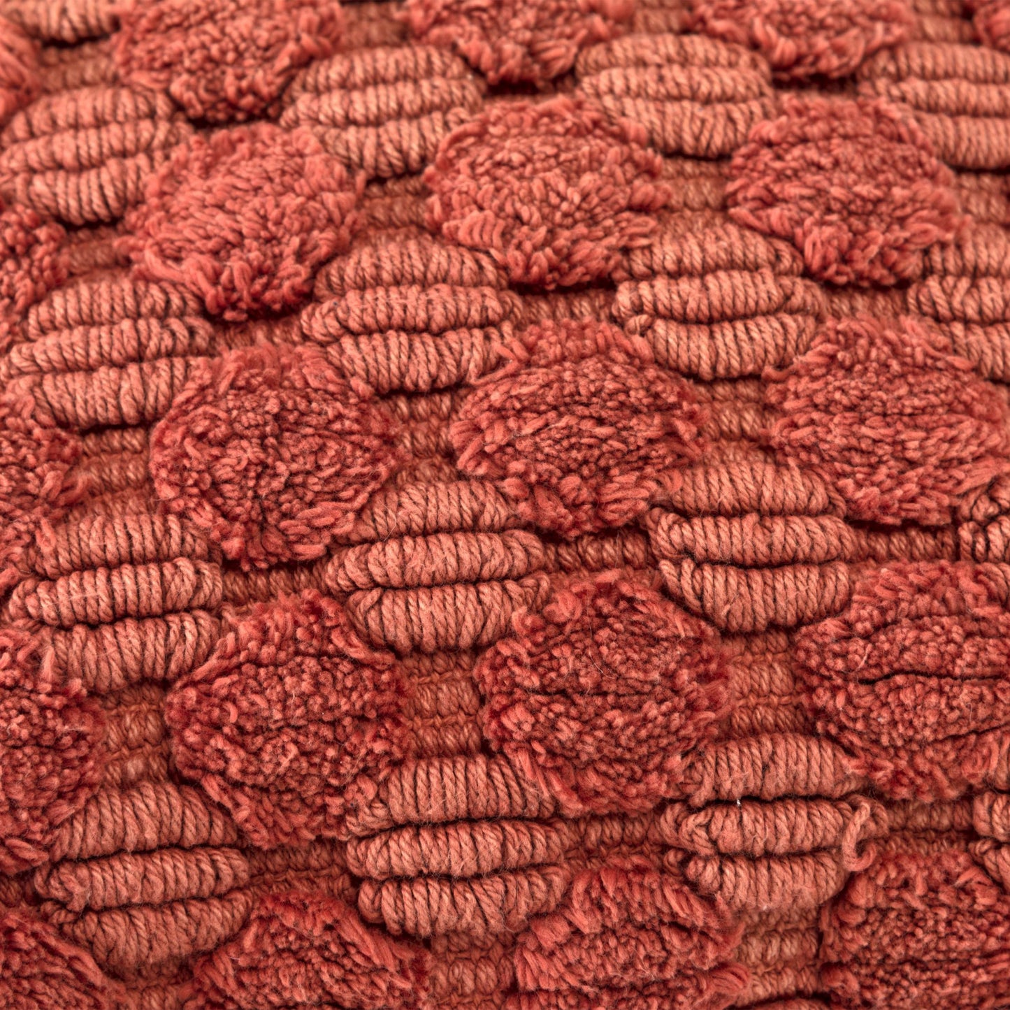 Terra Cotta Cotton Pillow w/ Texture