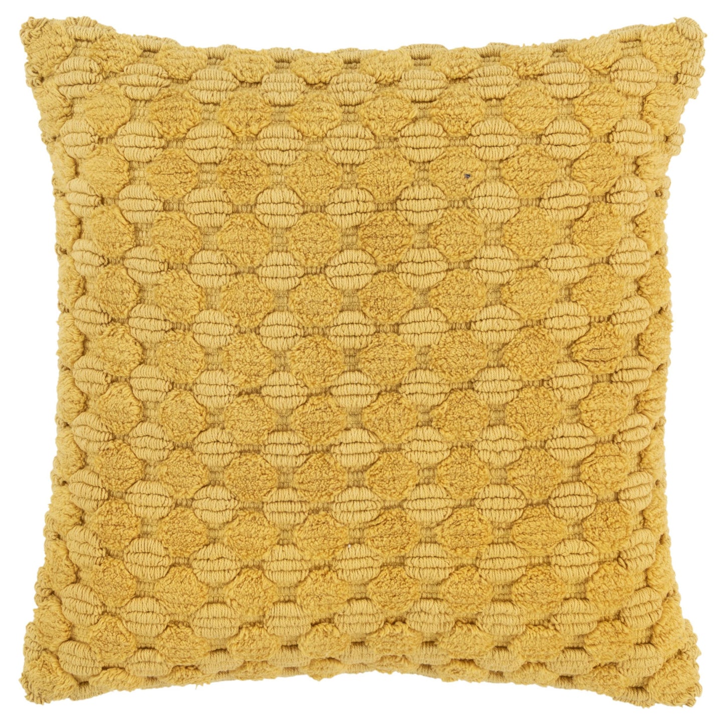 Yellow Cotton Pillow w/ Texture