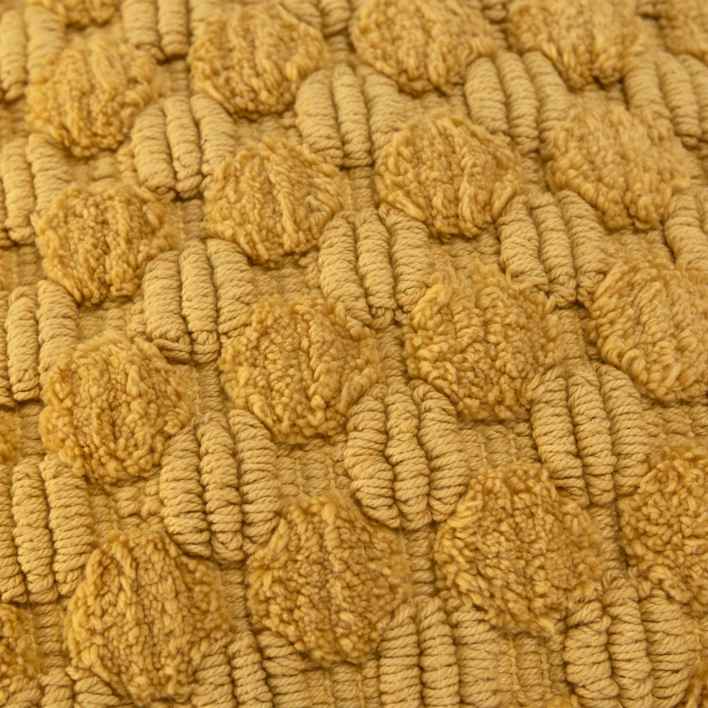 Yellow Cotton Pillow w/ Texture