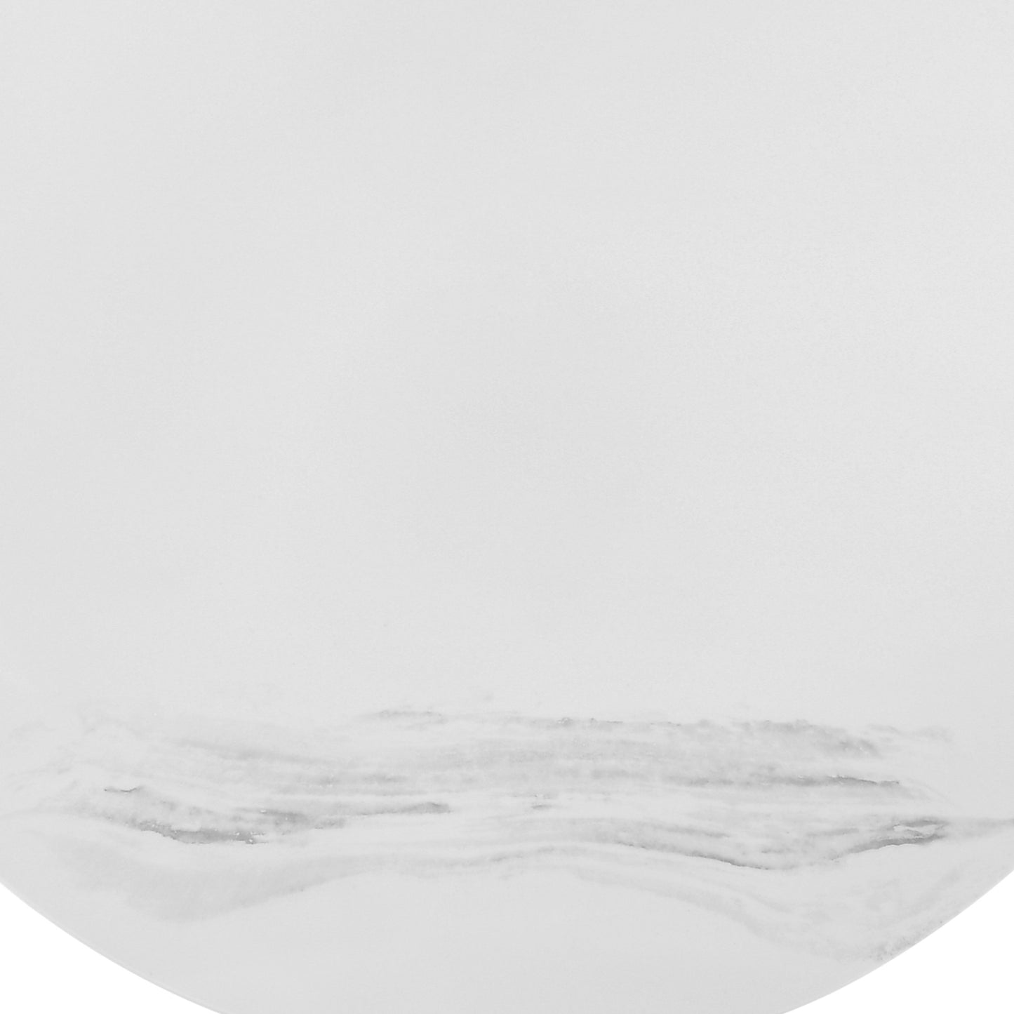 White & Black Genuine Marble & Metal Round Coffee Table
