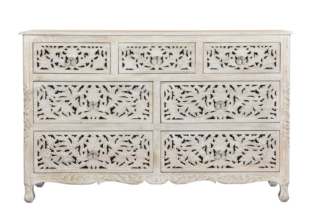 Refined Beige High Gloss Dresser