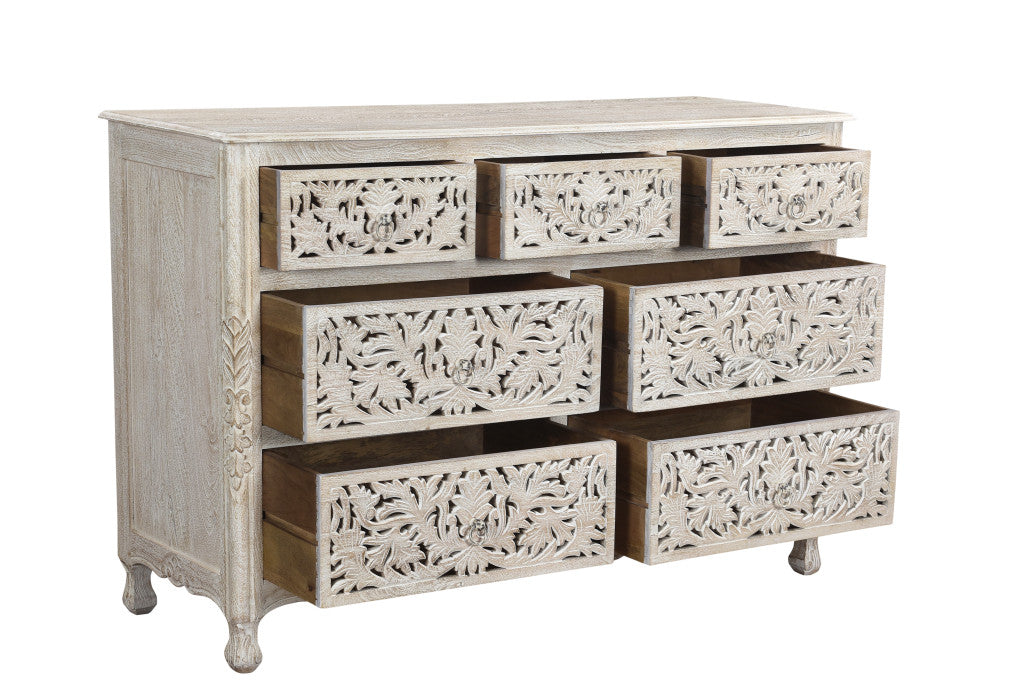 Refined Beige High Gloss Dresser