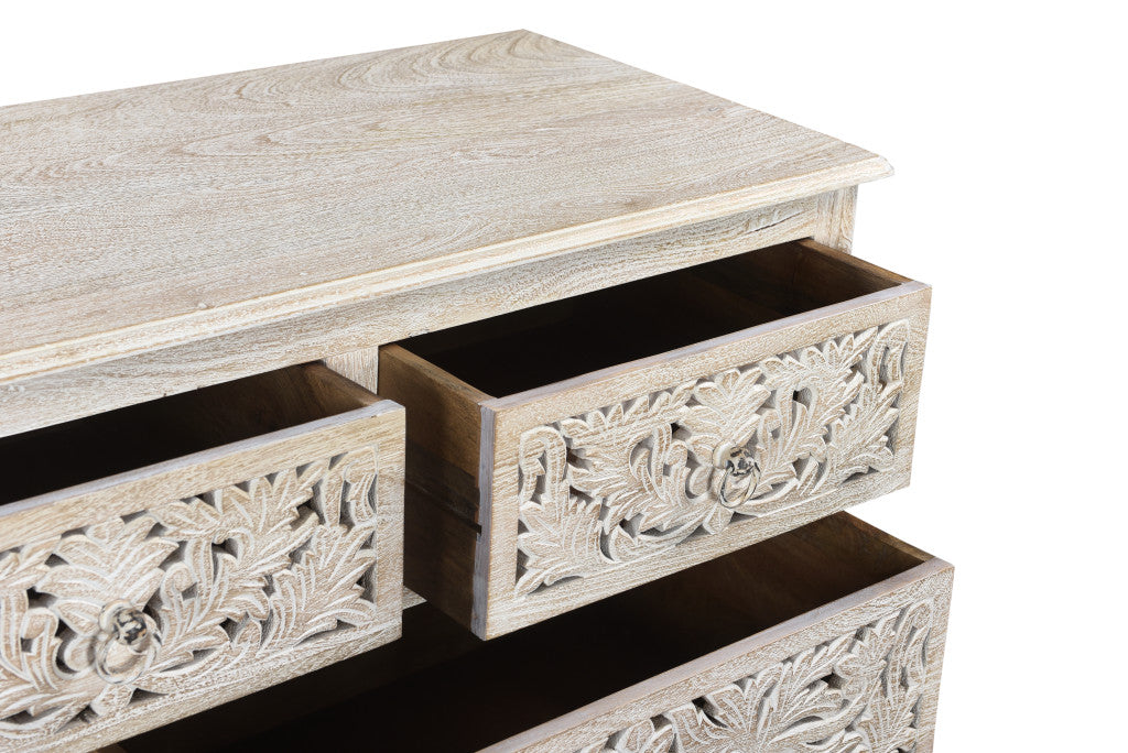 Refined Beige High Gloss Dresser