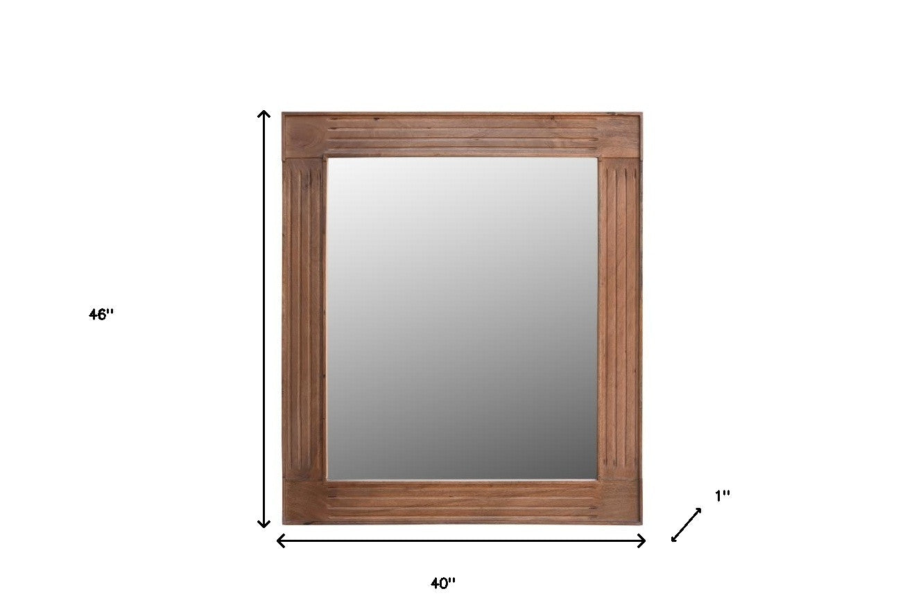 Brown Dresser Solid Wood Mirror