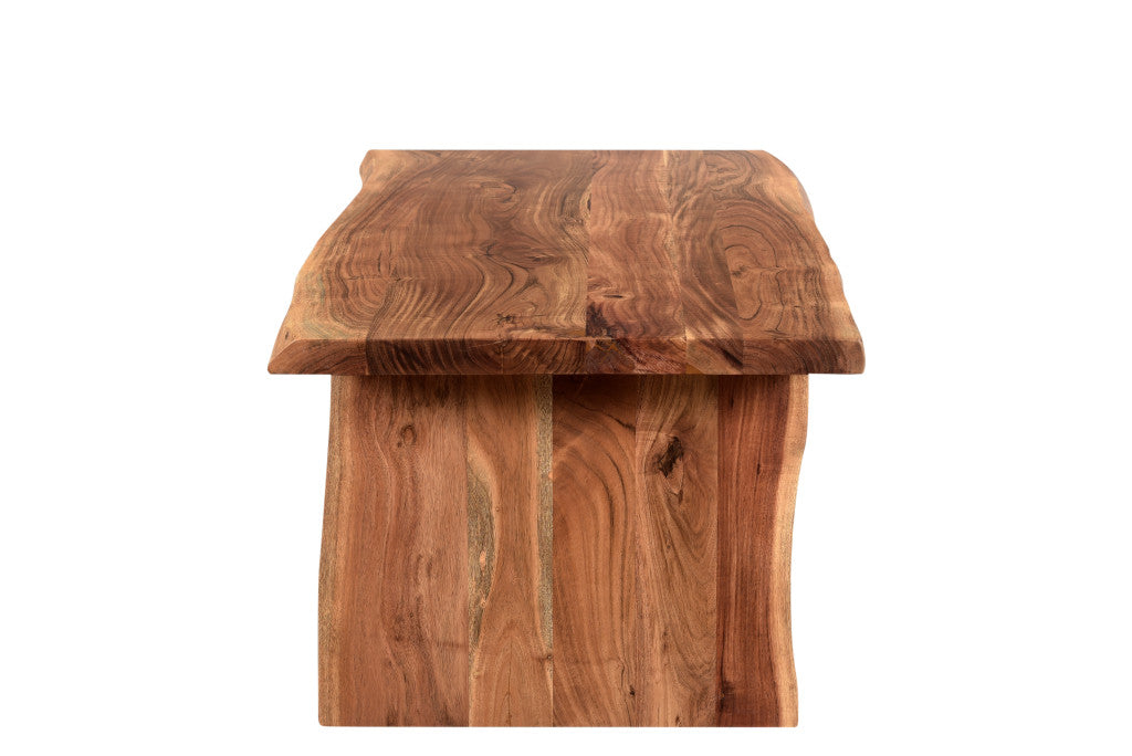 Brown Solid Wood Coffee Table