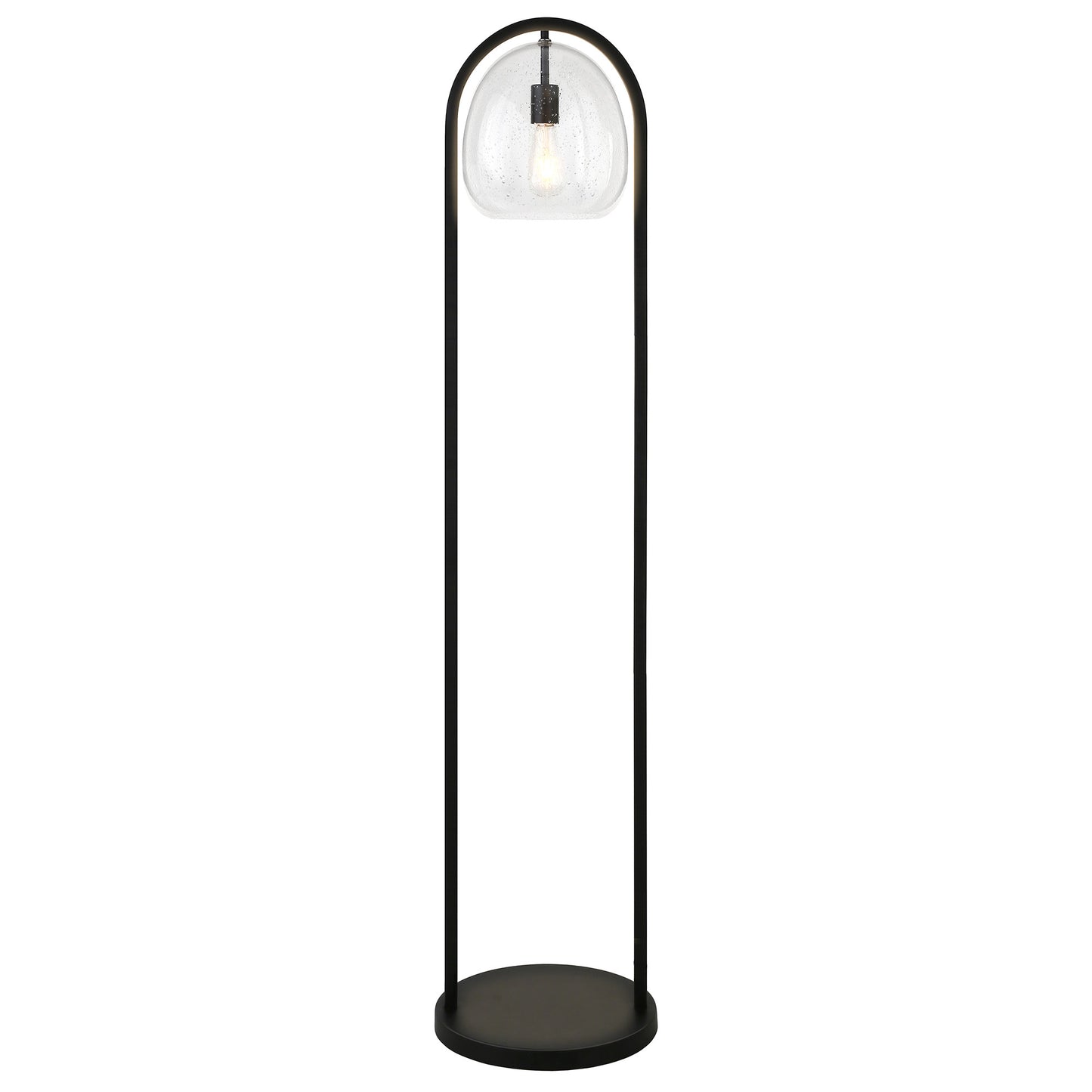 Black Column Floor Lamp w/ Shade